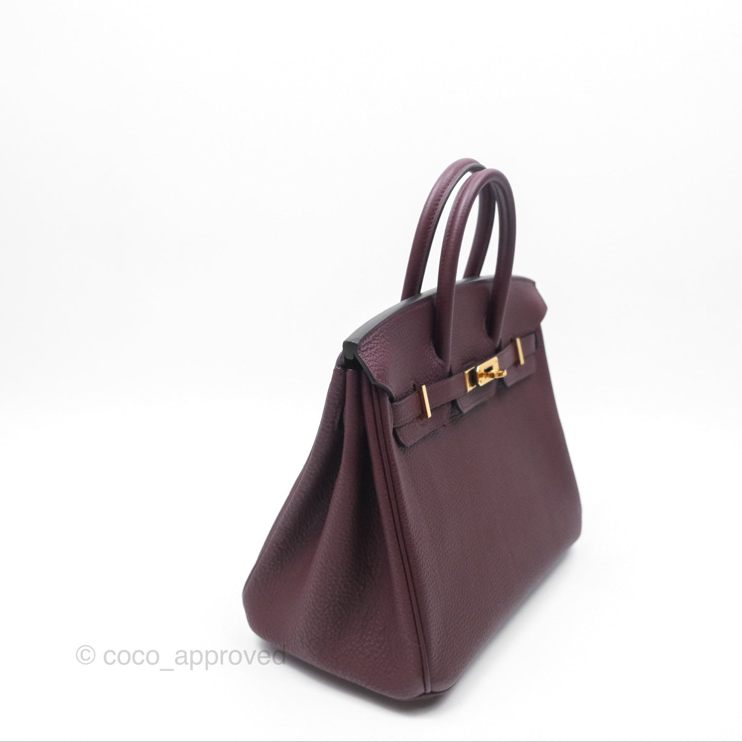 Hermès Birkin 25 Retourne Bordeaux Togo Gold Hardware