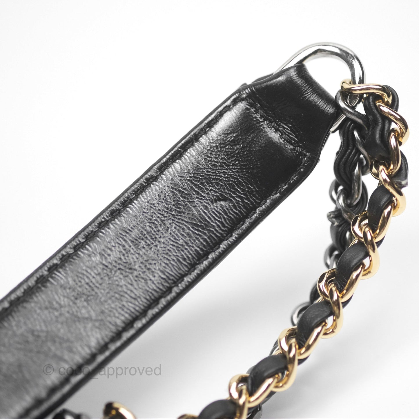 Chanel New Medium Gabrielle Hobo Quilted Black Aged Calfskin