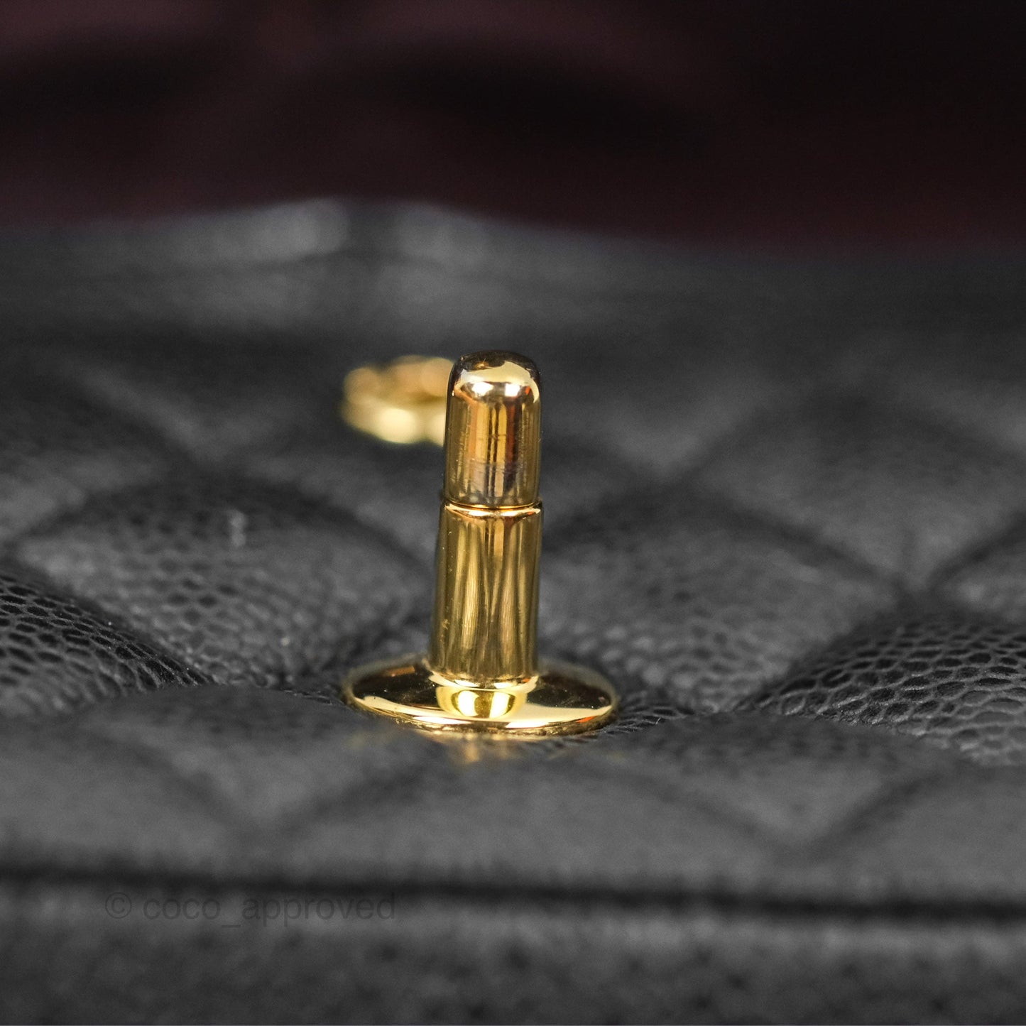 Chanel Classic M/L Medium Flap Quilted Black Caviar Gold Hardware