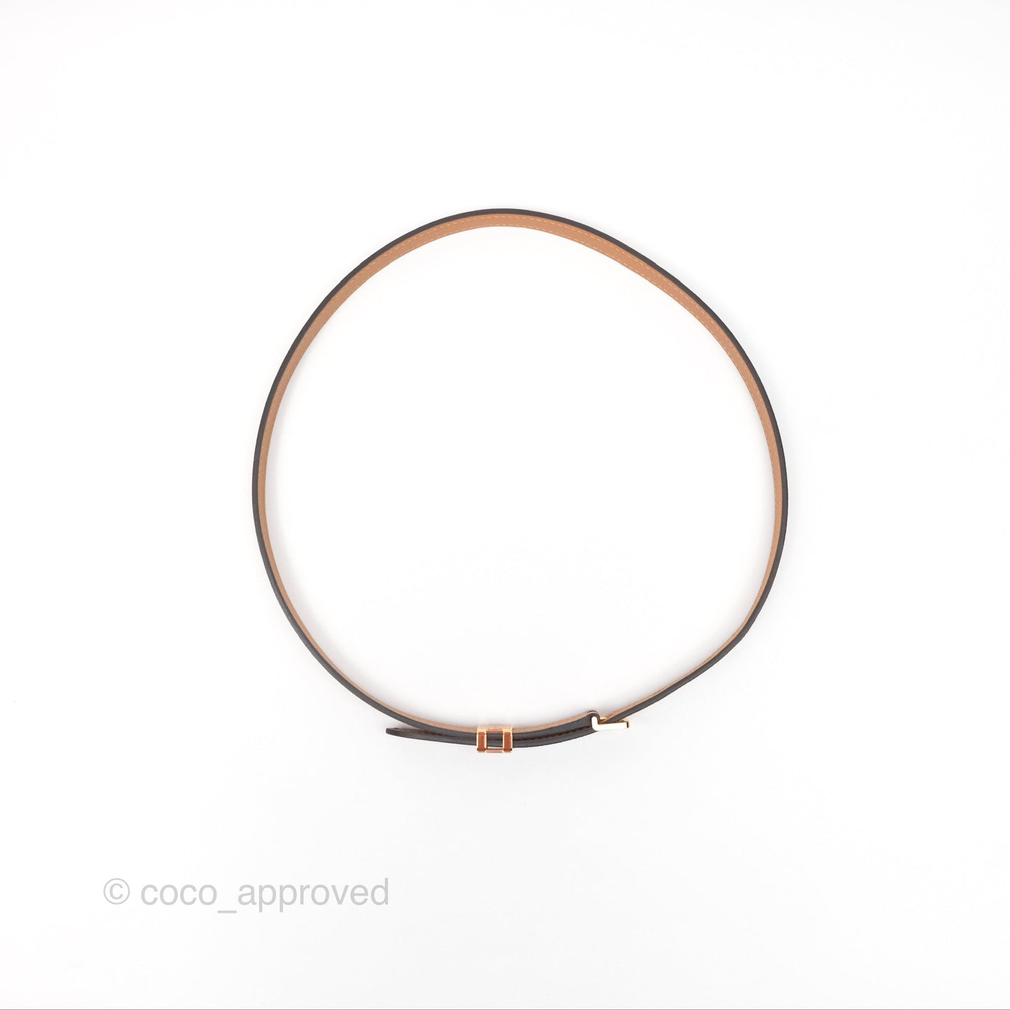 Hermès Pop H 15 Belt Epsom Gold Rose Gold Hardware