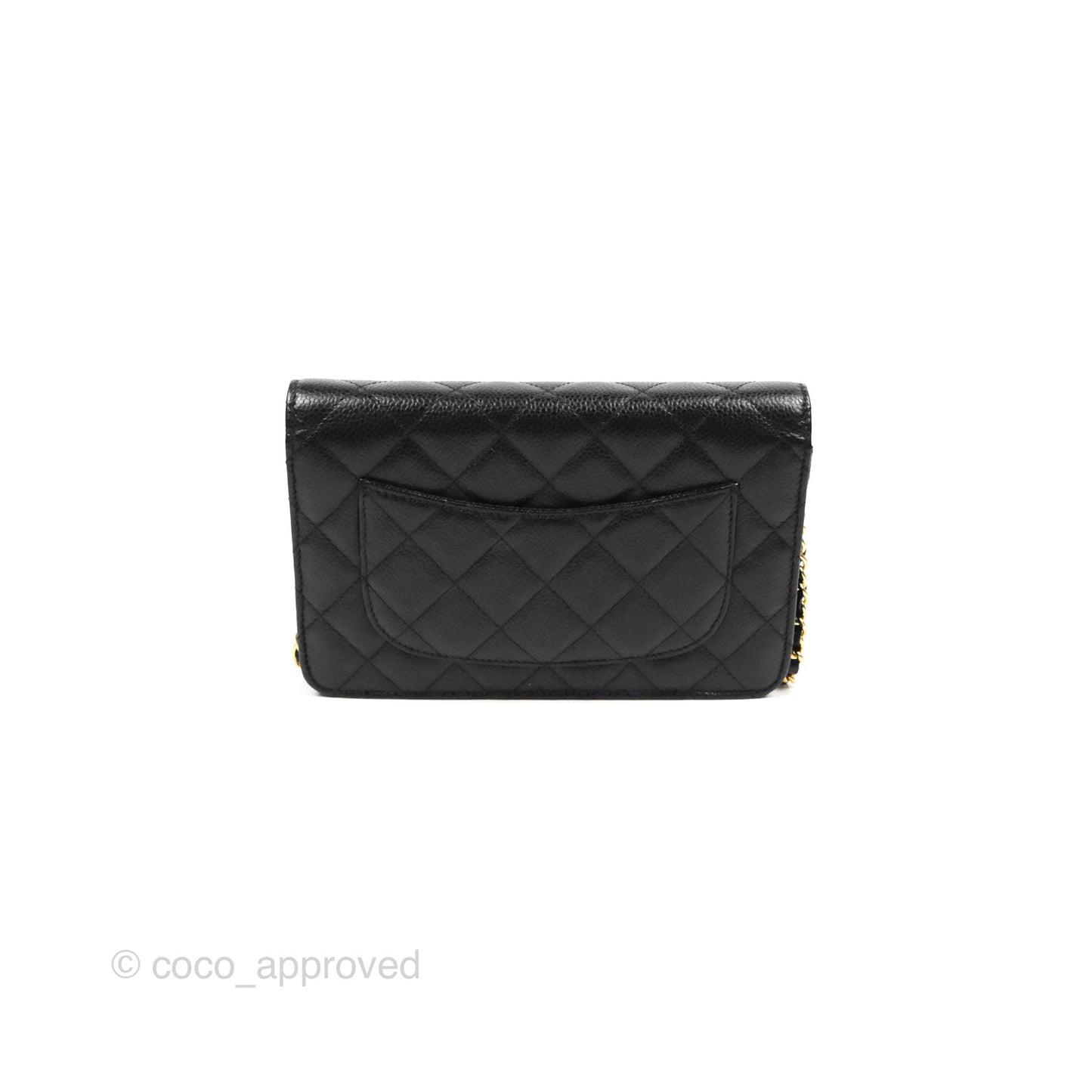 Chanel Classic Quilted WOC Black Caviar Gold Hardware