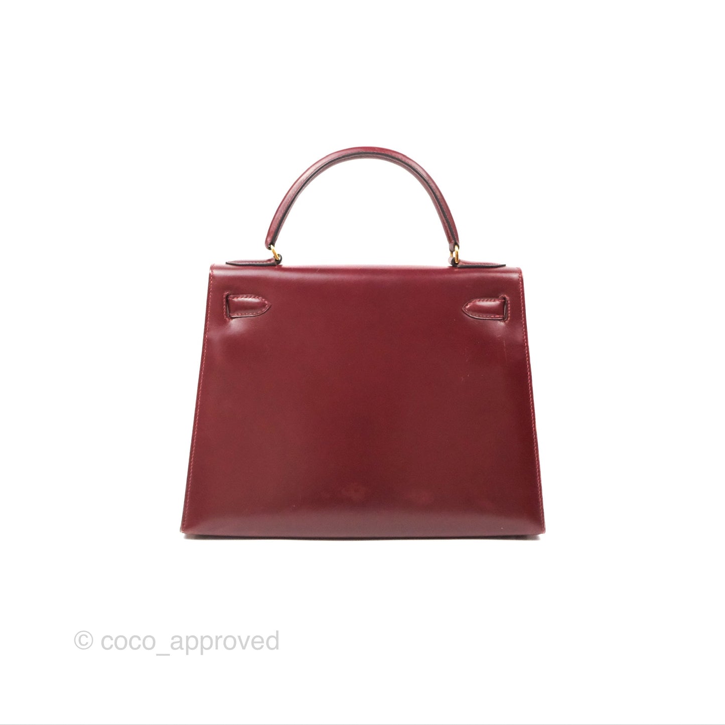 Hermès Kelly Sellier 28 Box Rouge Gold Hardware