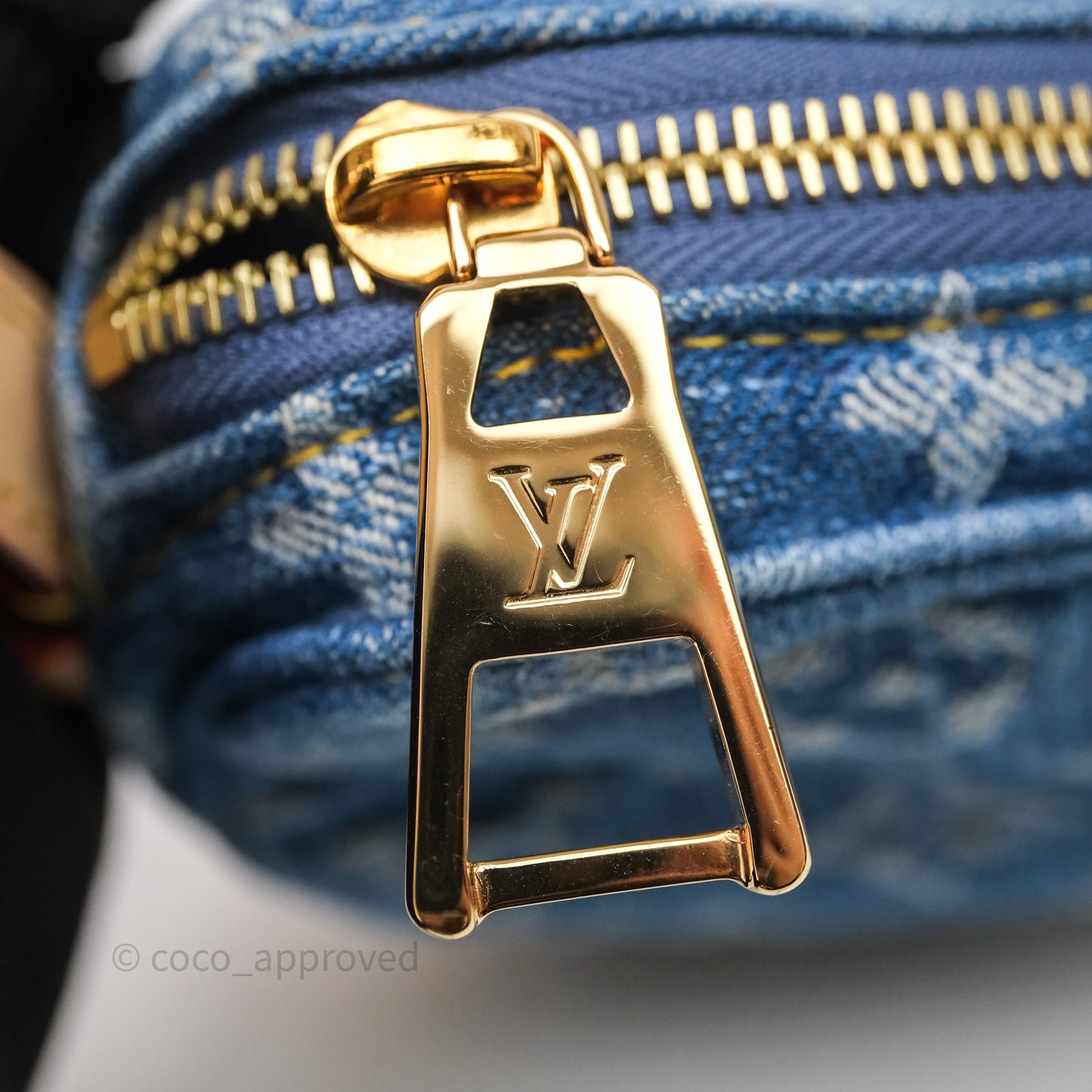 Louis Vuitton Croissant MM Denim Blue Monogram