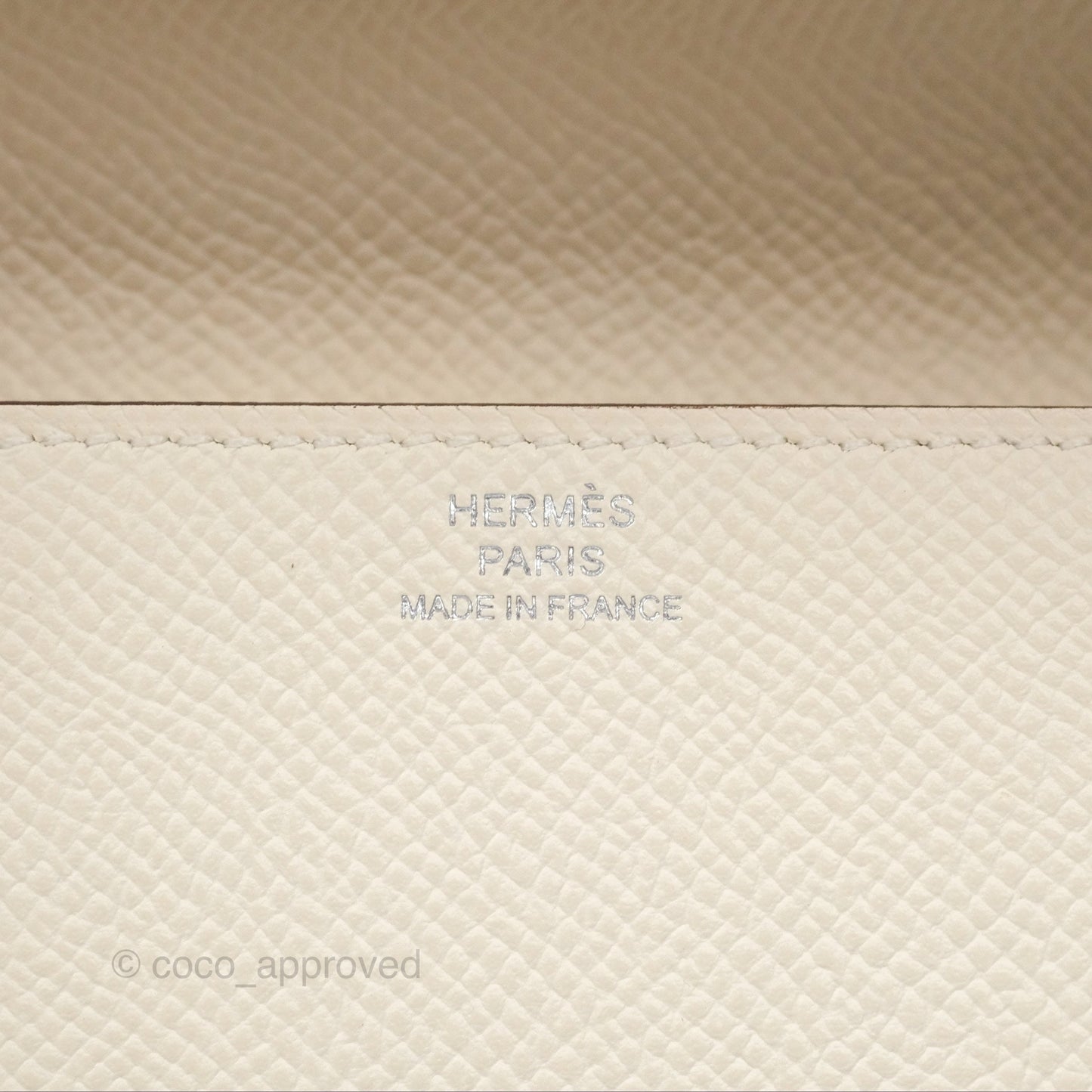 Hermes Epsom Clic 16 Wallet Nata I2 / Biscuit 48 Palladium Hardware