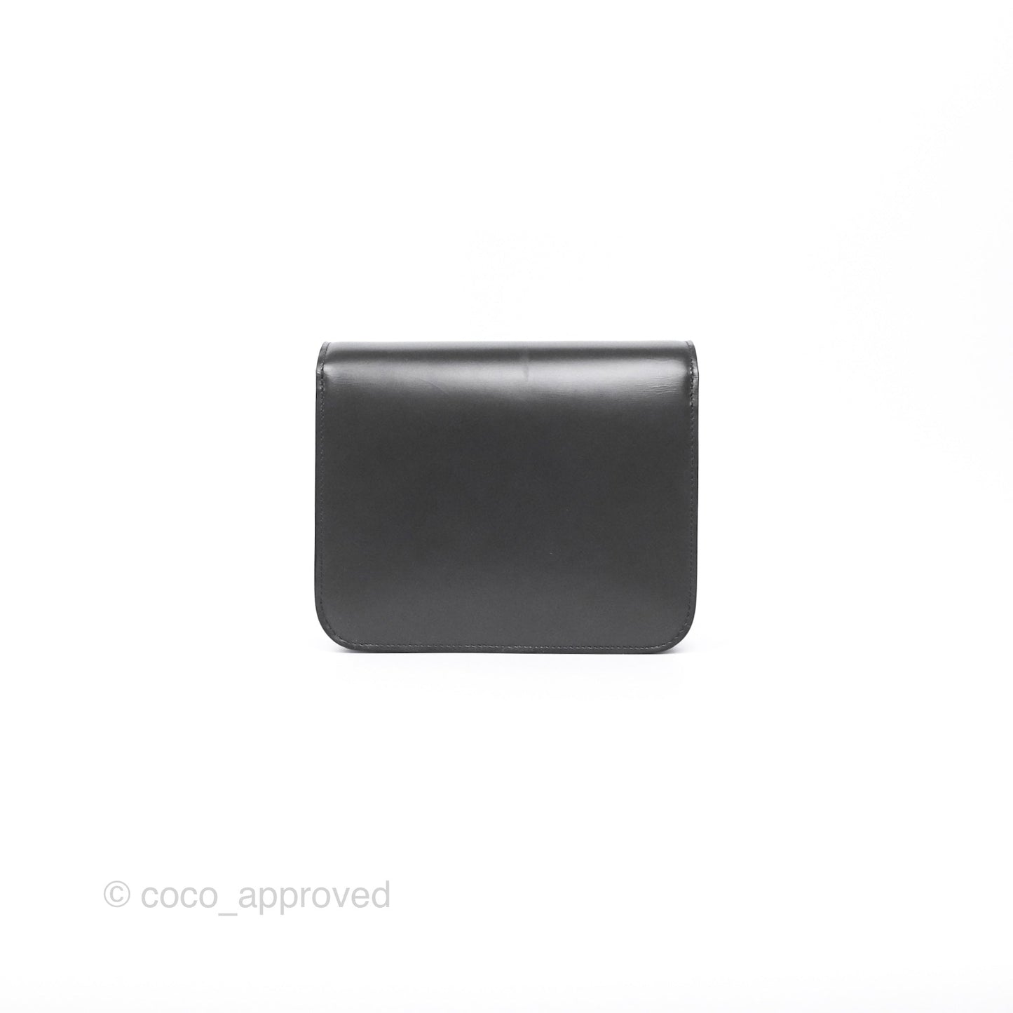 Celine Teen Classic Box Flap Dark Grey Box Calfskin