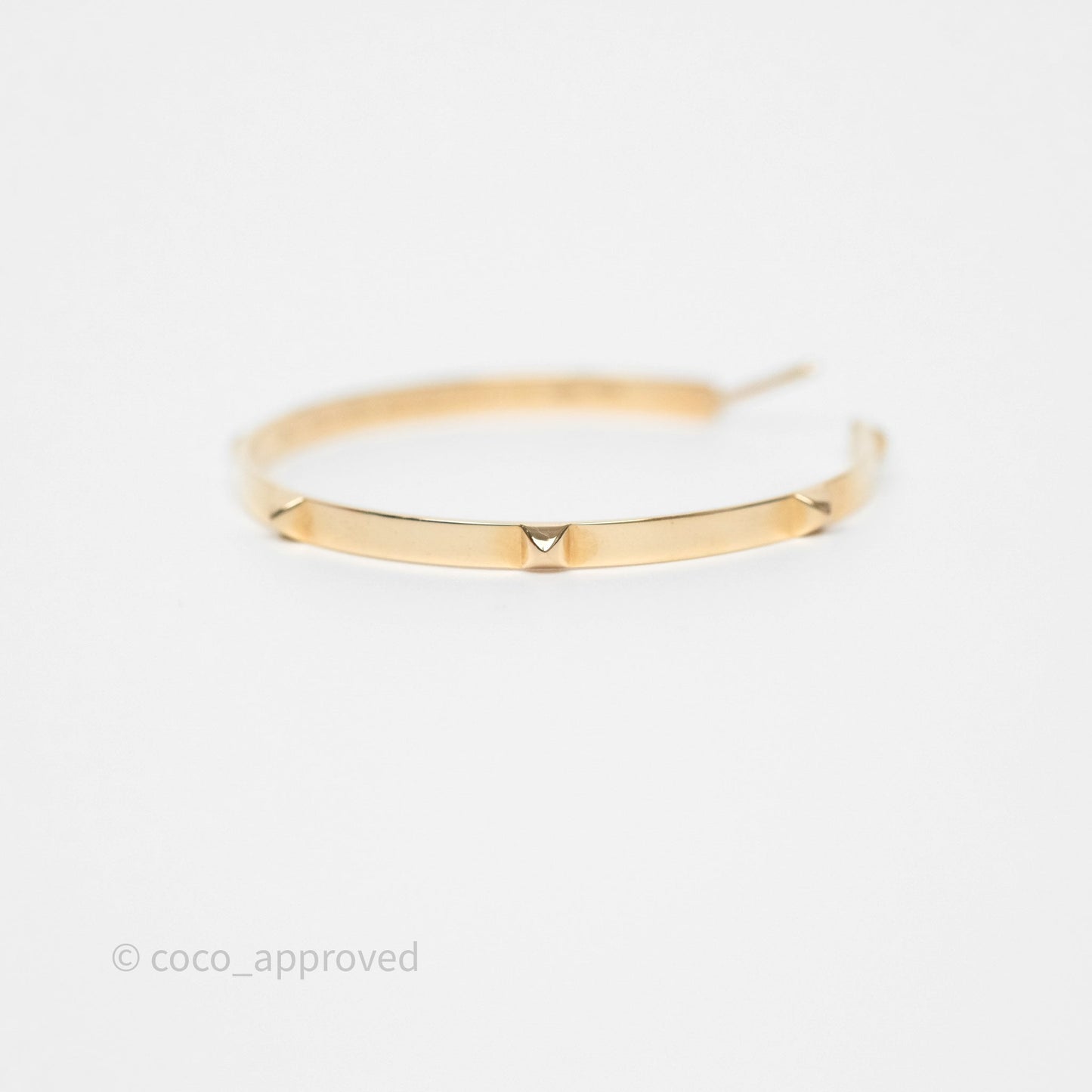 Hermès Mini Clous Hoop Earrings 18K Rose Gold