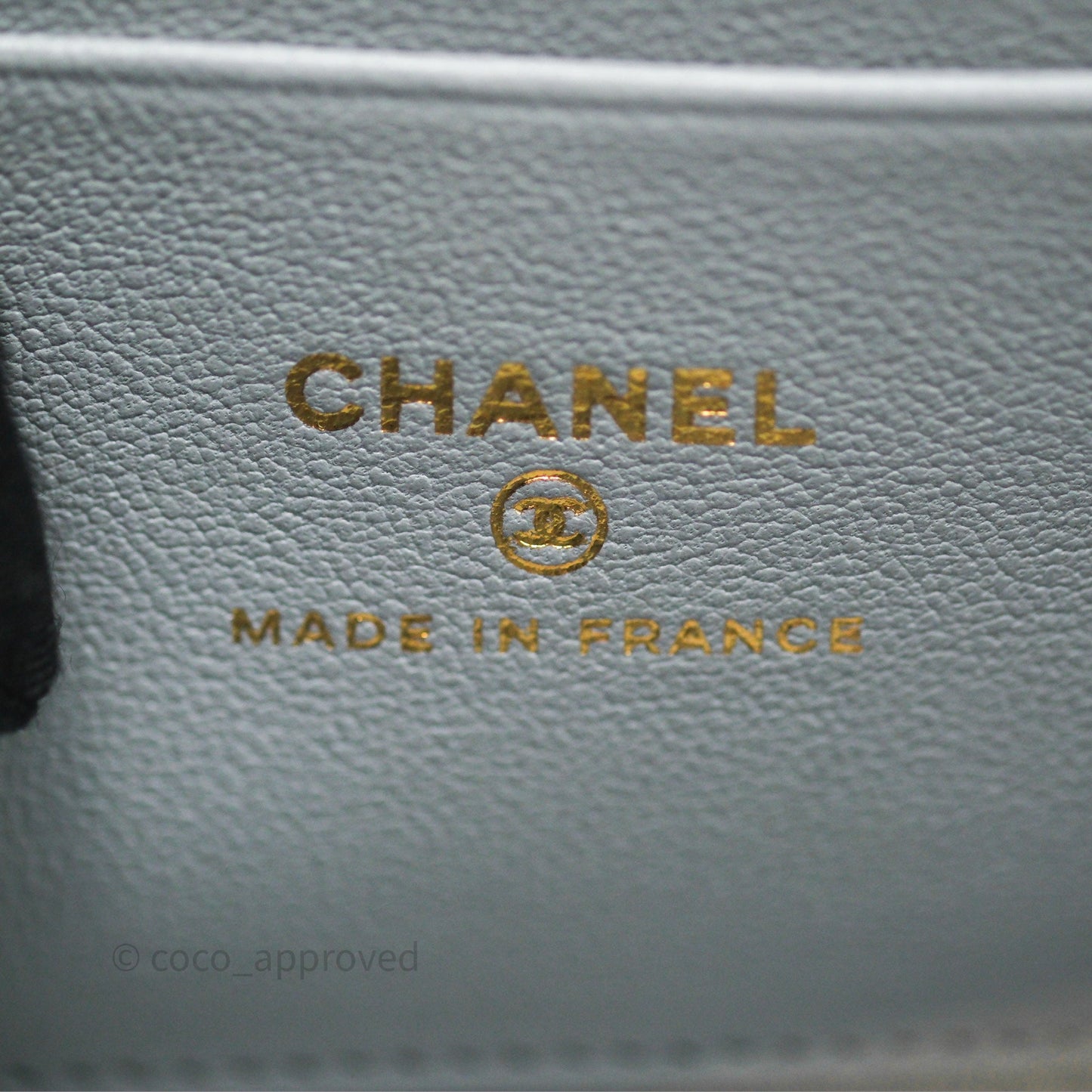 Chanel Heart Crush Vanity With Chain Grey Caviar Aged Gold Hardware