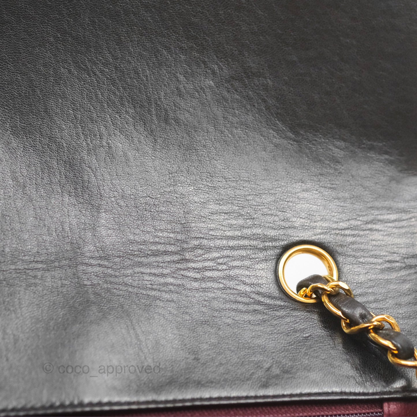 Chanel Vintage Medium Classic Diana Bag Quilted Black Lambskin 24K Gold Hardware