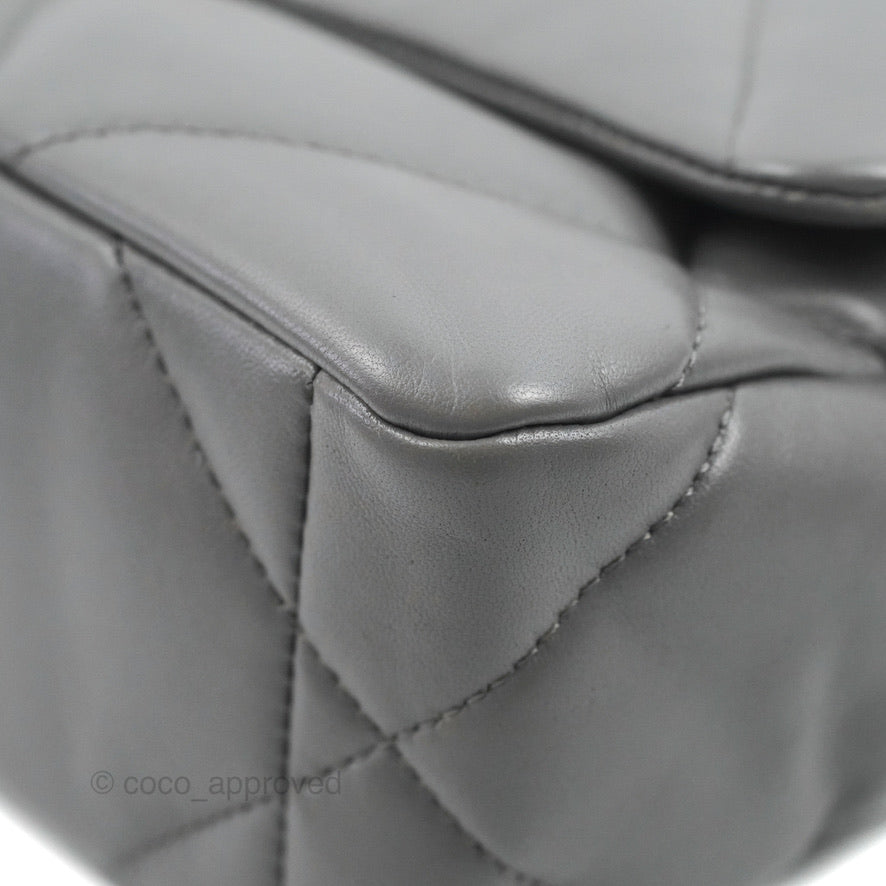 Chanel 19 Small Dark Grey Lambskin Mixed Hardware