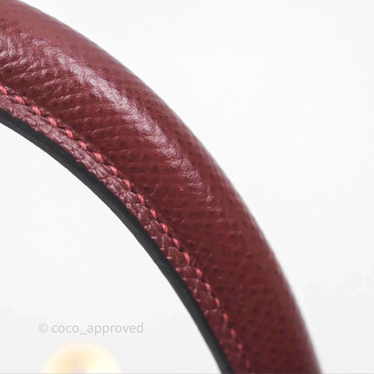 Hermès Sellier Kelly 25 Rouge H Epsom Gold Hardware