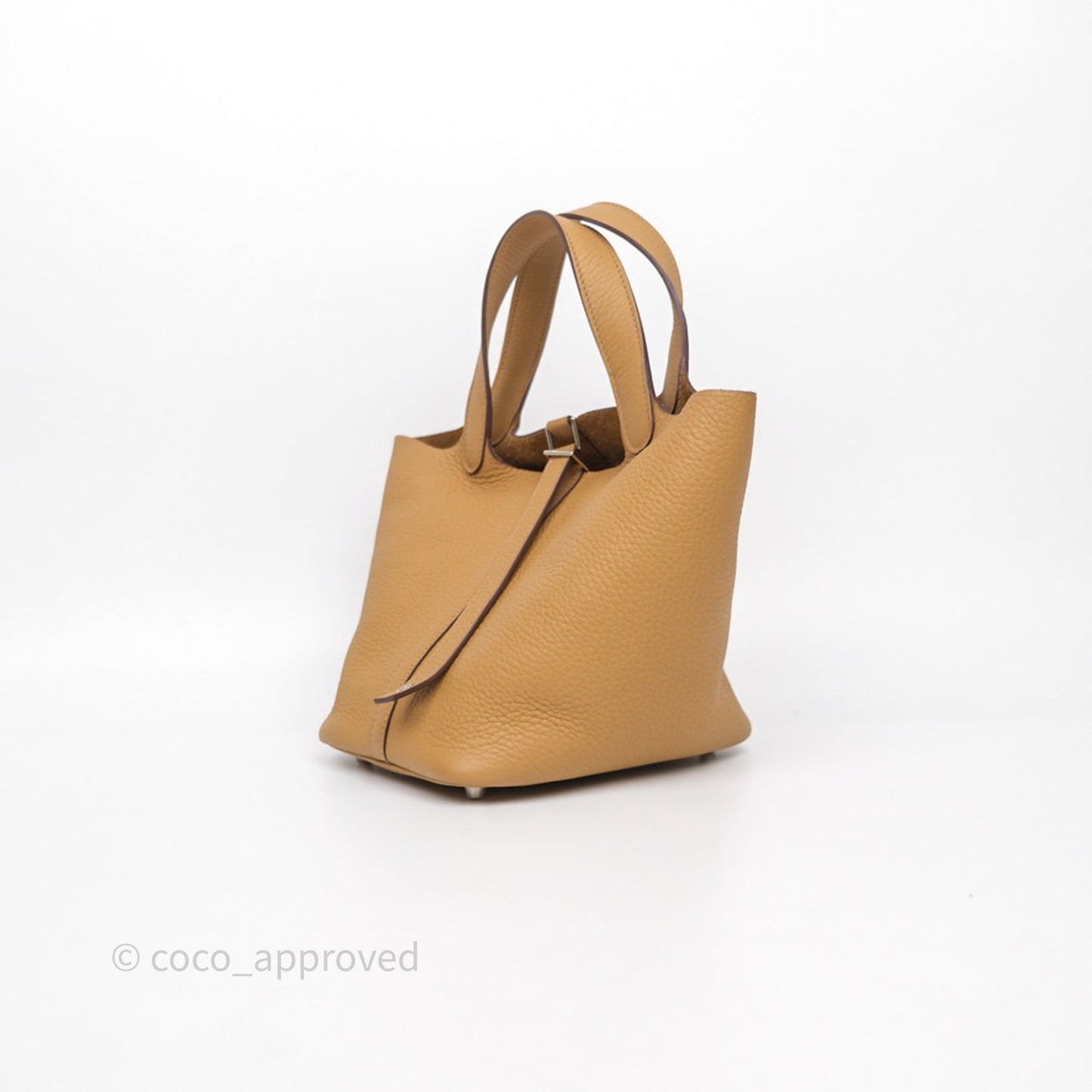 Hermès Picotin Lock 18 Biscuit 4B Clemence Palladium Hardware