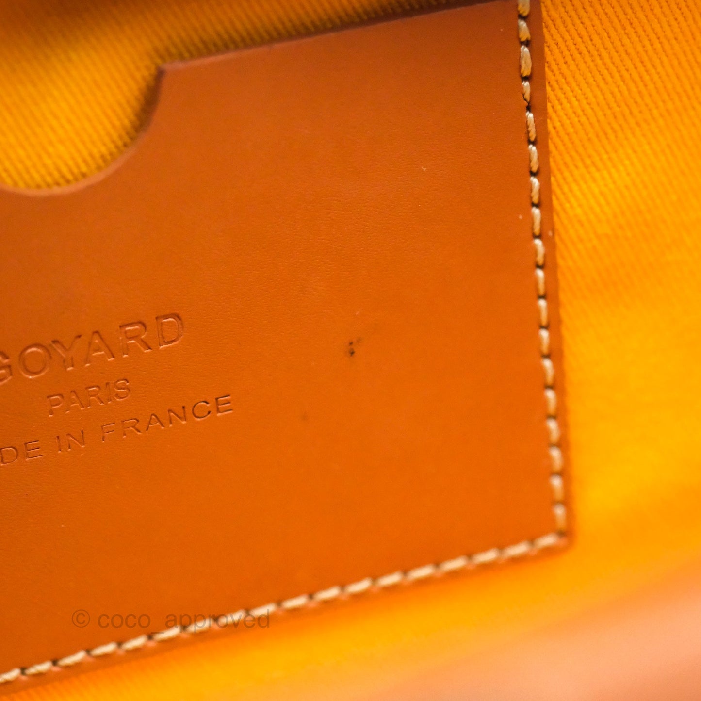 Goyard Saint Martin Bag Goyardine Canvas Black/ Tan