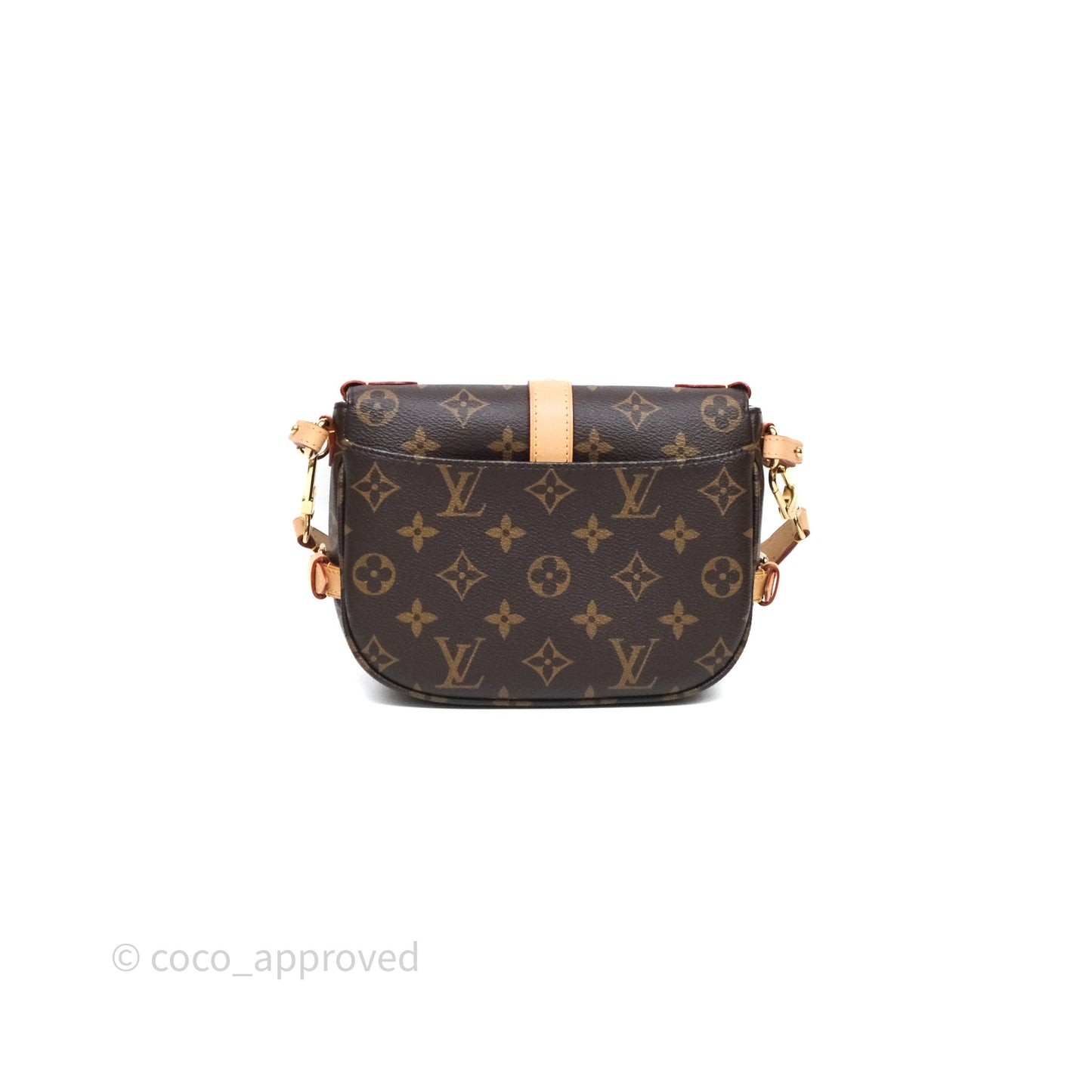 Louis Vuitton Saumur BB Monogram Bag Gold Hardware
