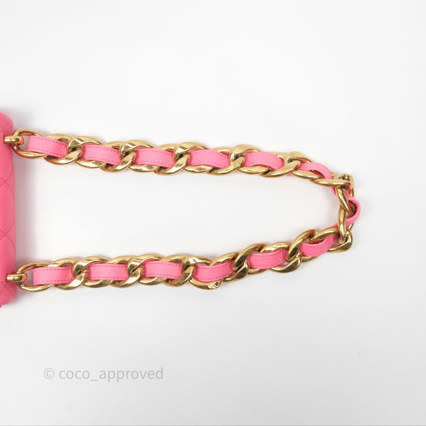 Chanel Quilted Mini CC Funky Town Flap Pink Lambskin Aged Gold Hardware