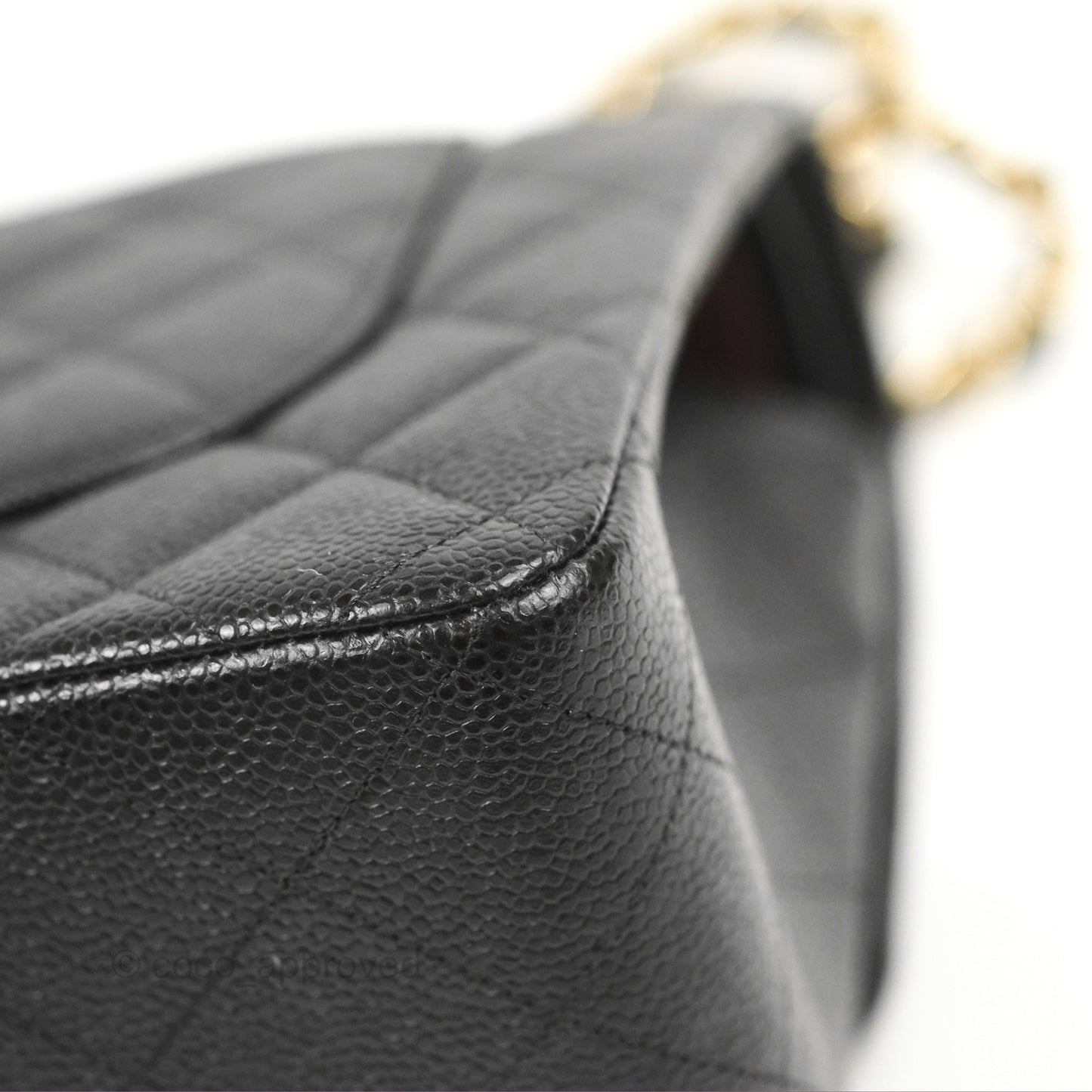 Chanel Jumbo Double Flap Black Caviar Gold Hardware⁣⁣