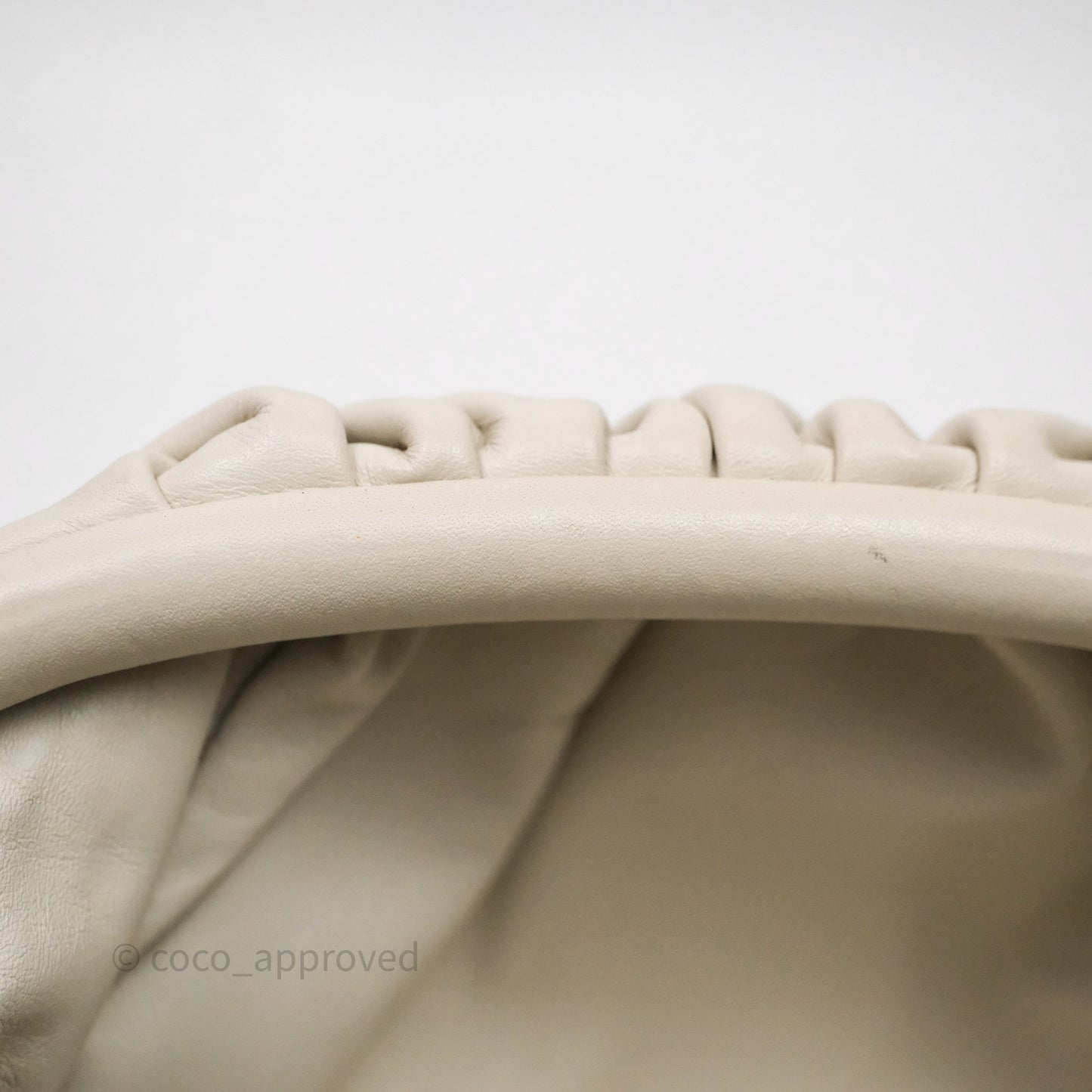Bottega Veneta The Mini Pouch Ivory Calfskin
