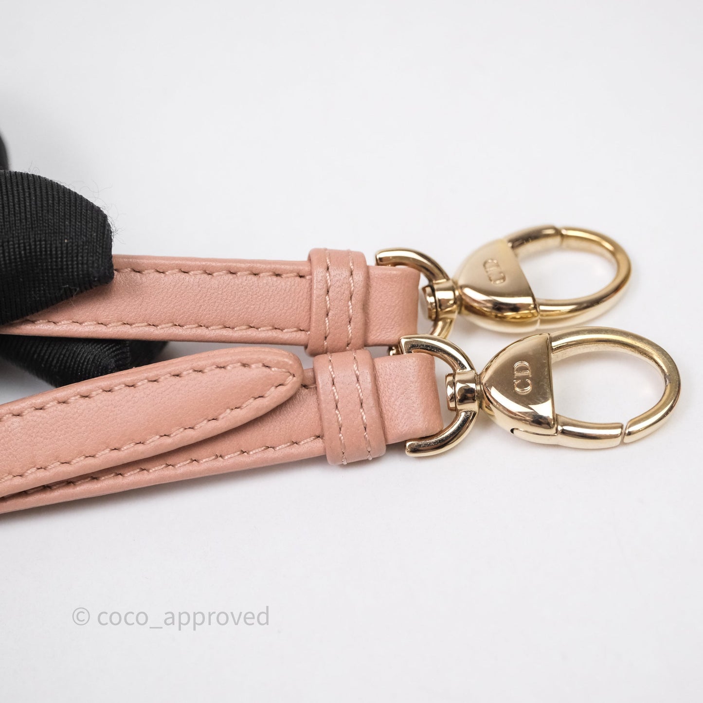 Christian Dior Micro Lady Dior Pink Beige Cannage Calfskin Gold Hardware