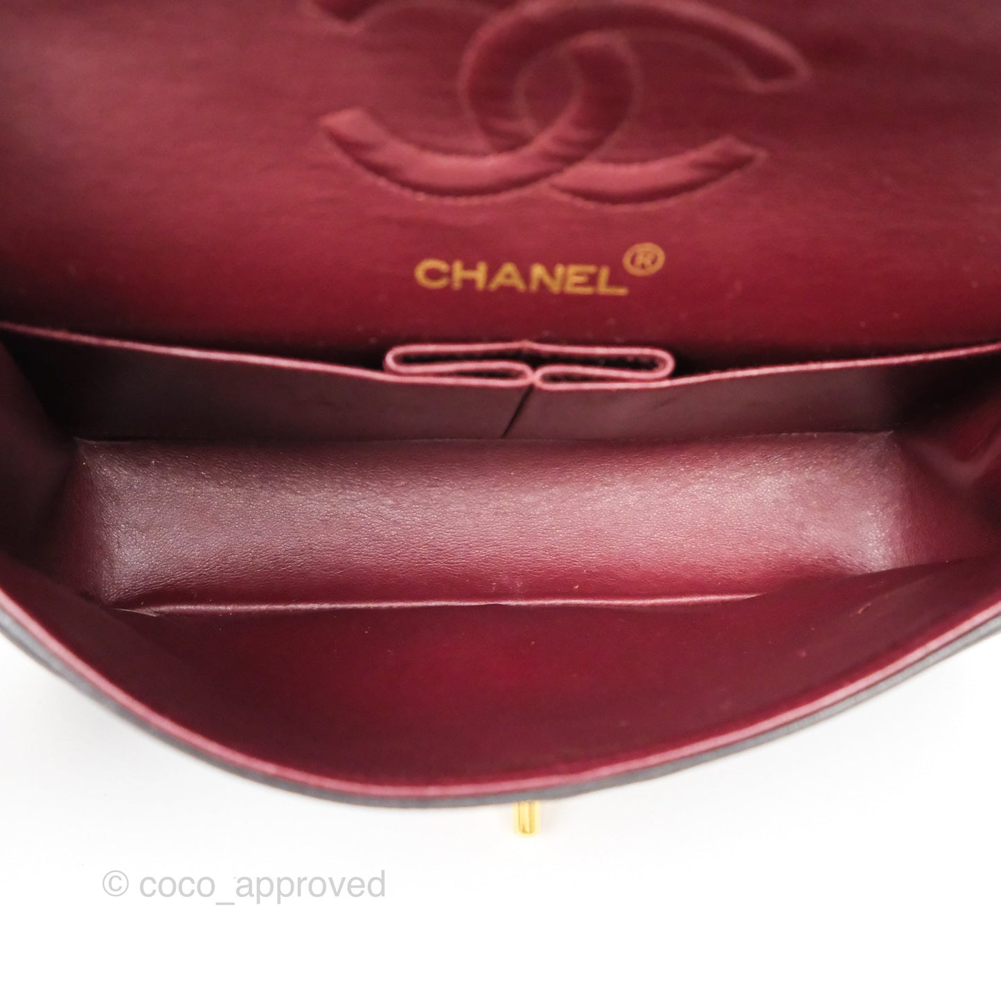 Chanel Vintage Small Classic Flap Black Lambskin 24K Gold Hardware