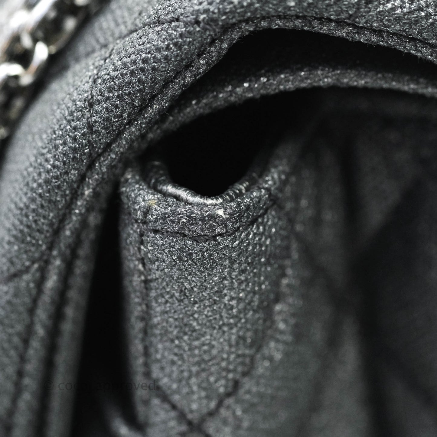 Chanel 2.55 Reissue Lucky Charms 225 Flap Iridescent Metallic Grey Canvas Gun Metal