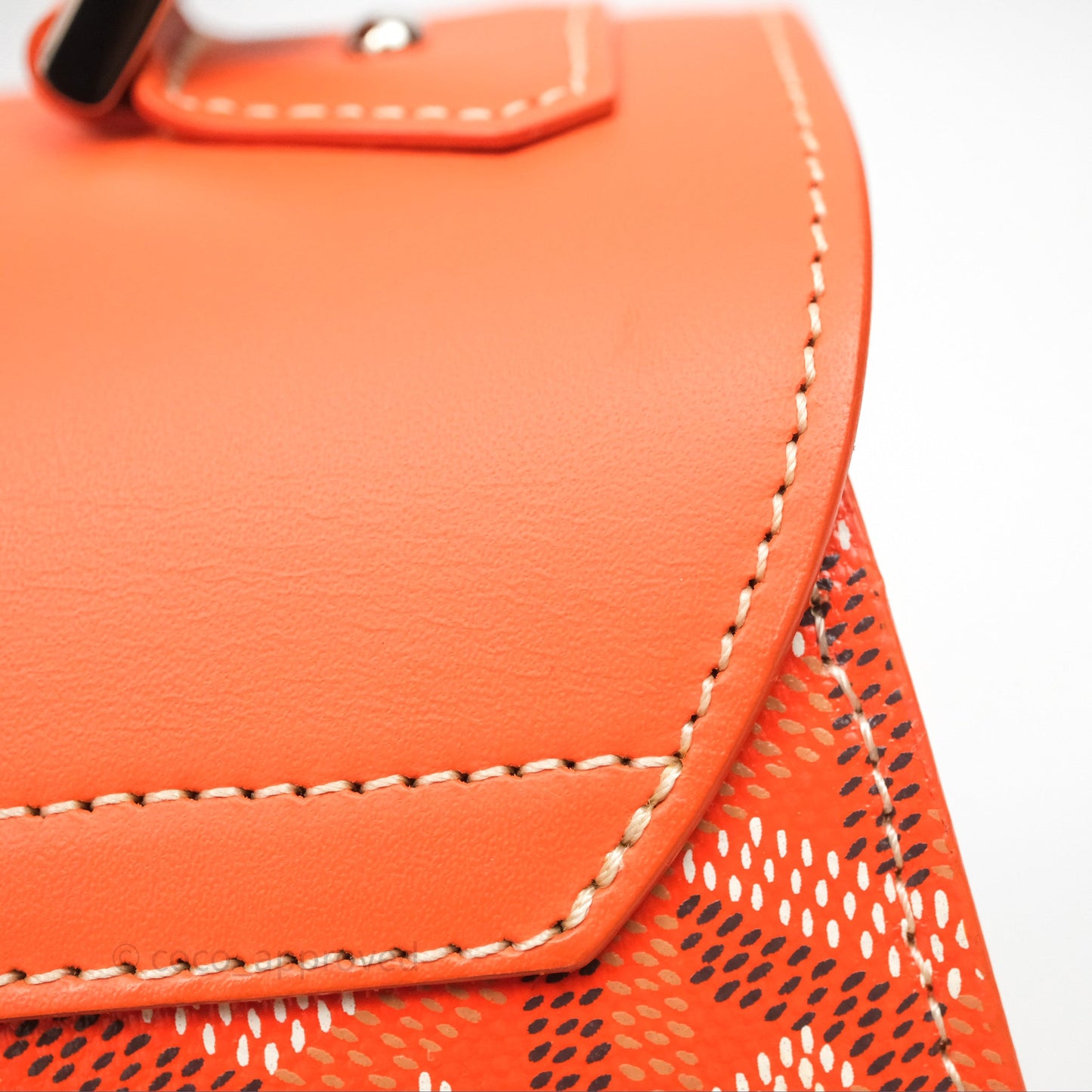 Goyard Saïgon Structuré Mini Bag Orange Goyardine Canvas