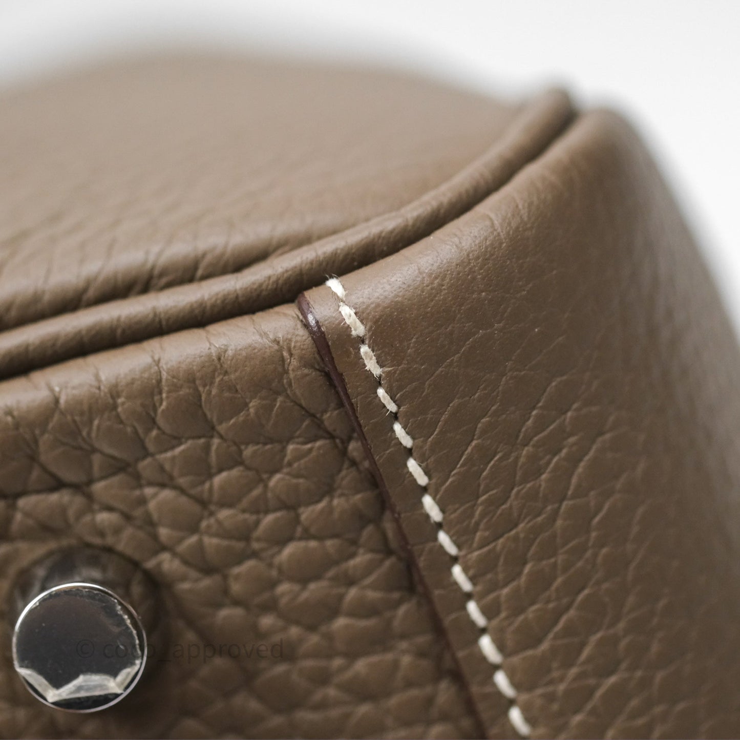 Hermès Lindy 30 Etoupe 18 Clemence Palladium Hardware