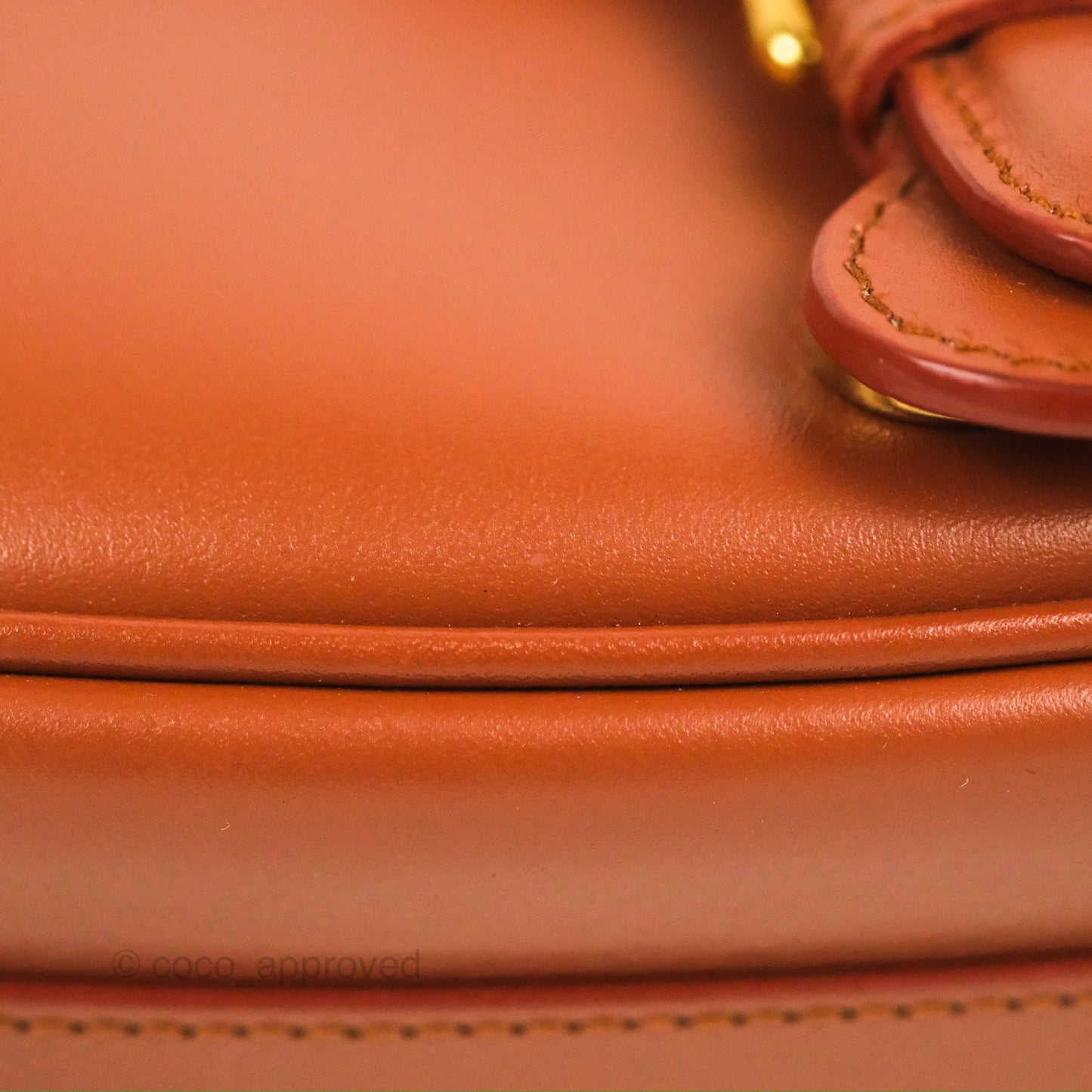 Christian Dior Medium Bobby Flap Camel Box Calfskin