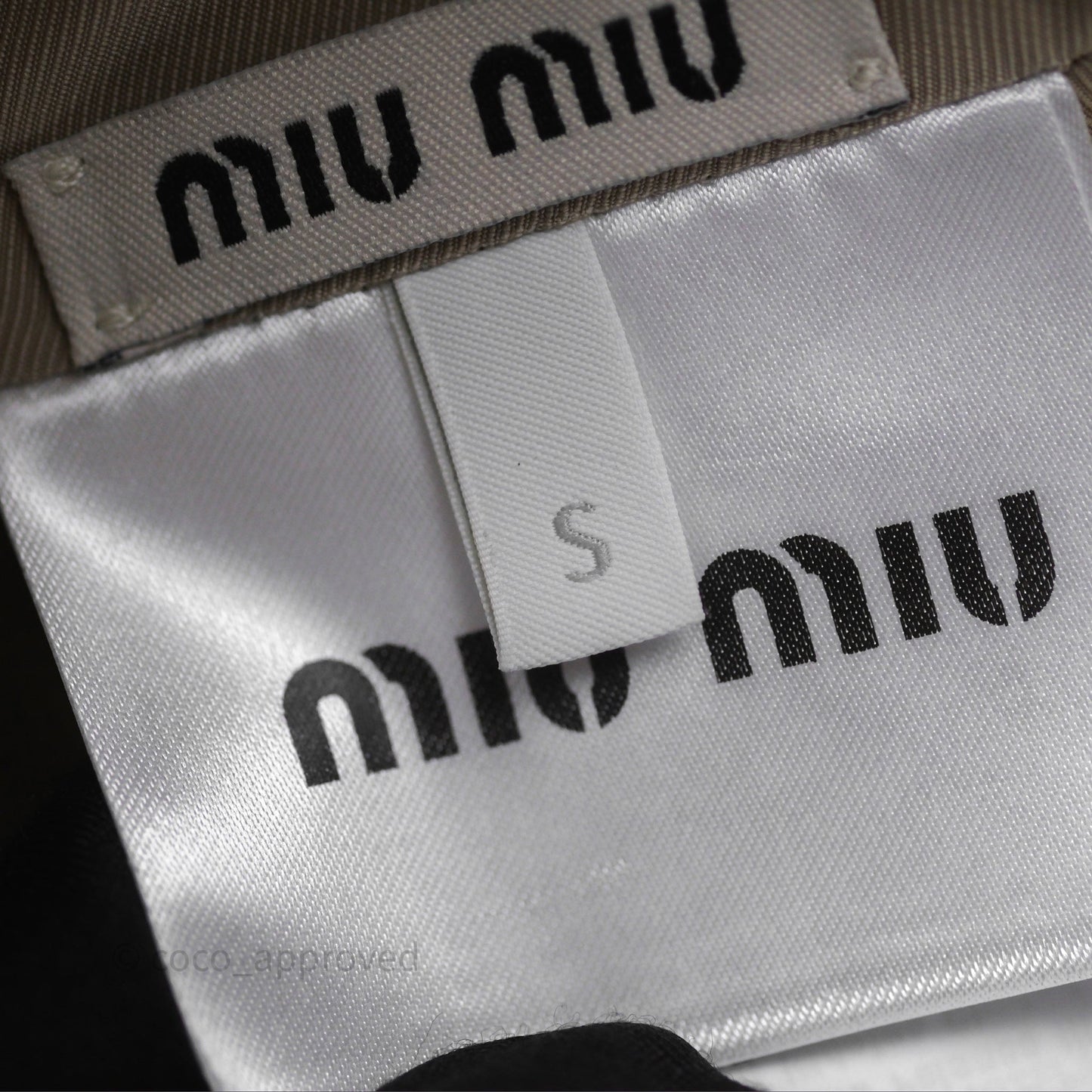 Miu Miu Bucket Hat Canvas Beige/ Brandy