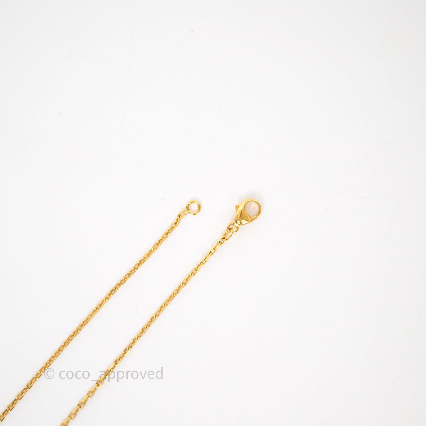 Hermès Mini Pop H Blanc 01 Pendant Necklace Gold Hardware