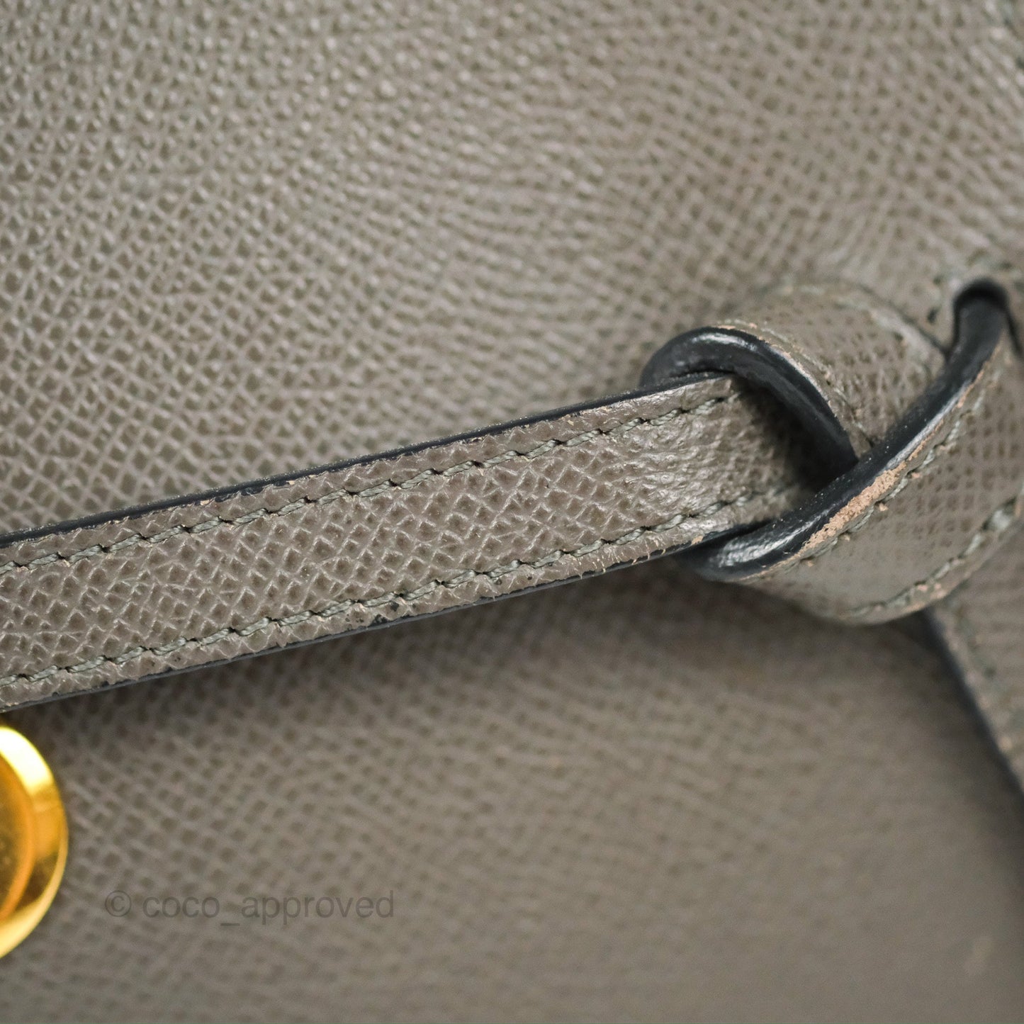 Celine Nano Belt Bag Grey Grained Calfskin Gold Hardware