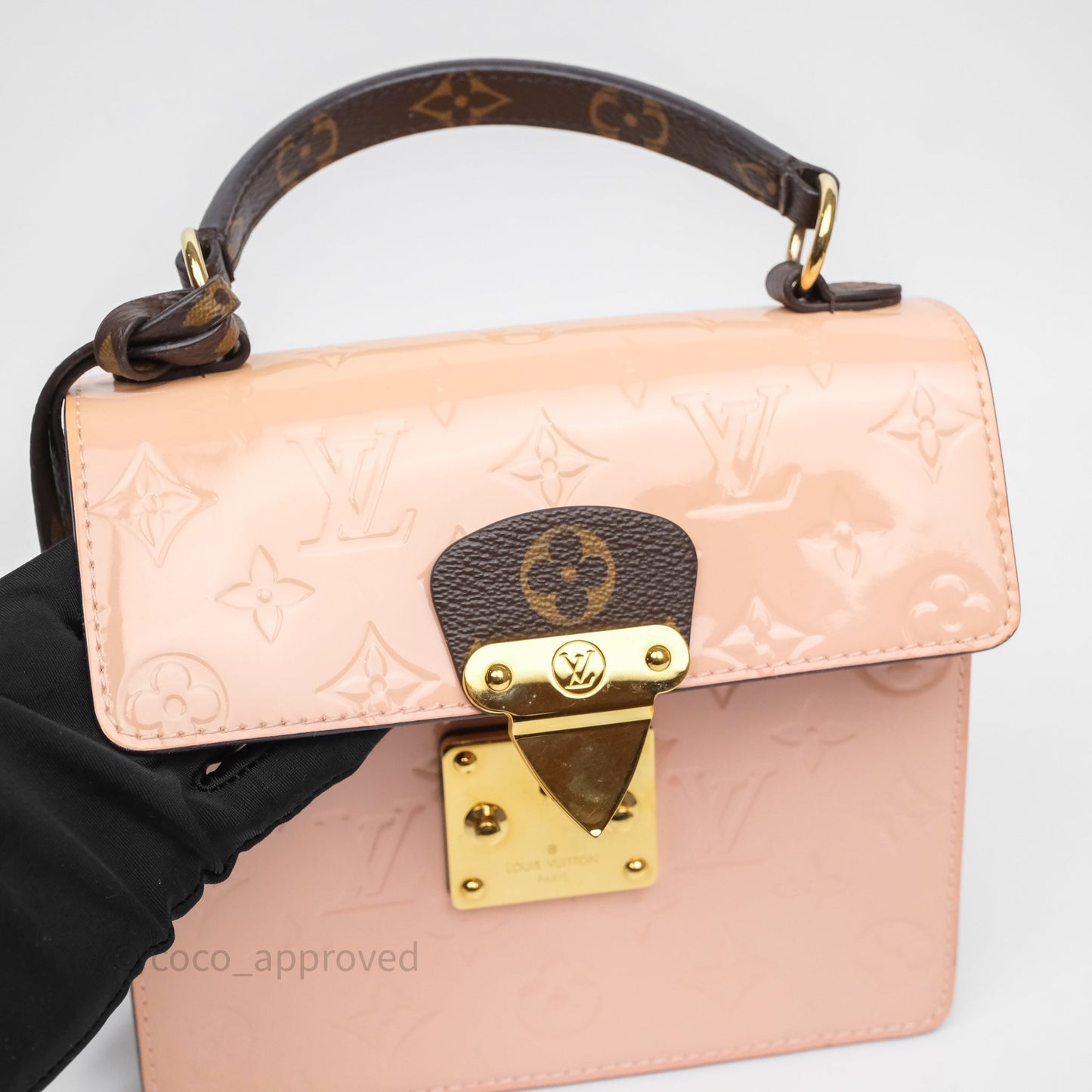 Louis Vuitton Spring Street Vernis Epi Monogram Rose Ballerine