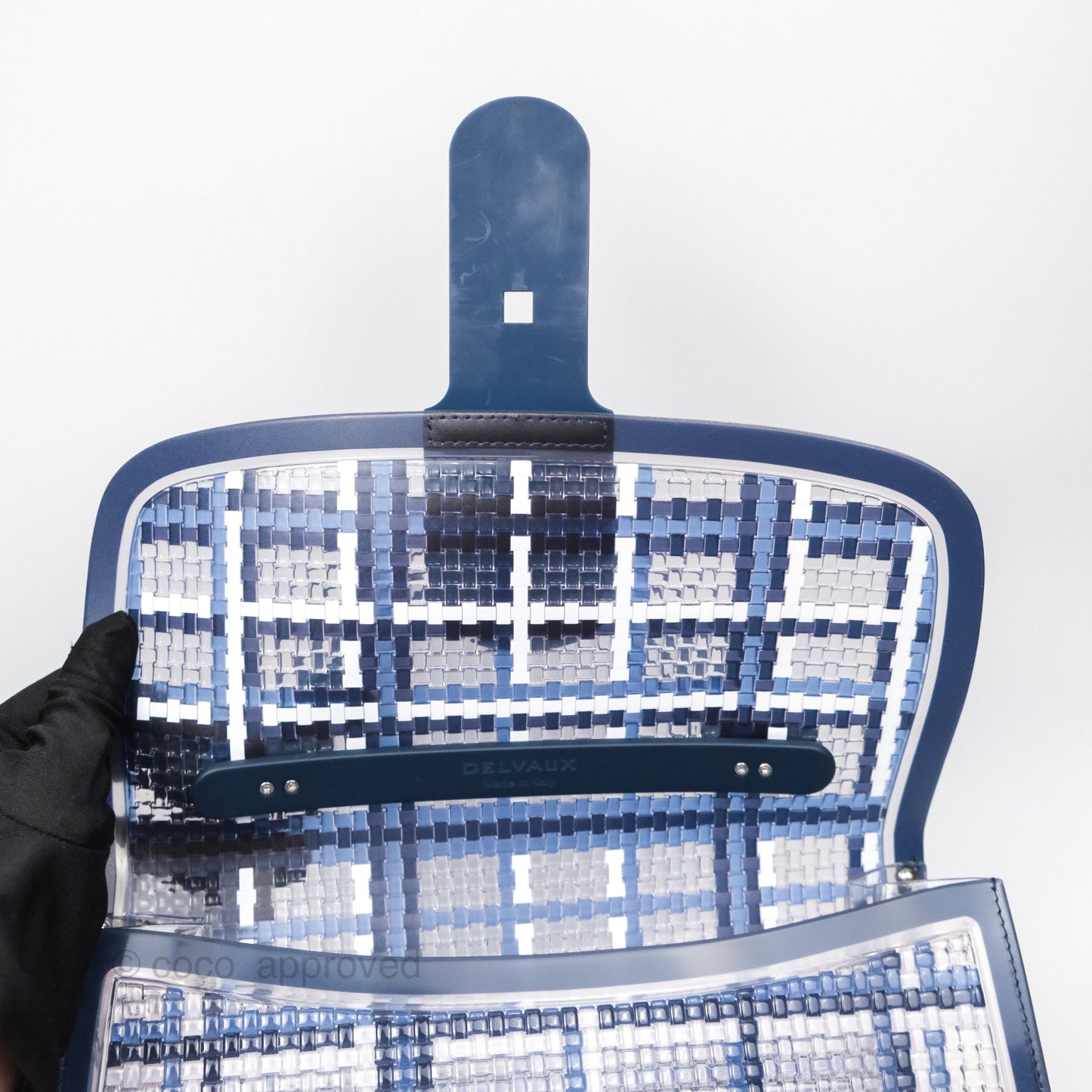 Delvaux Brillant MM Bag PVC Navy