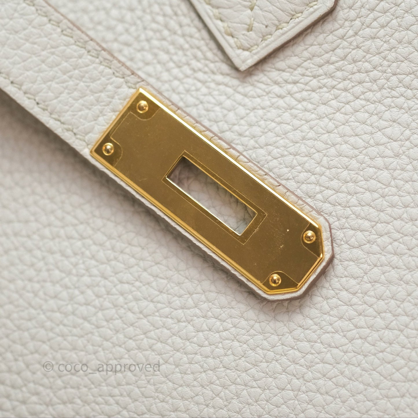 Hermès Retourne Birkin 35 Beton Togo Gold Hardware