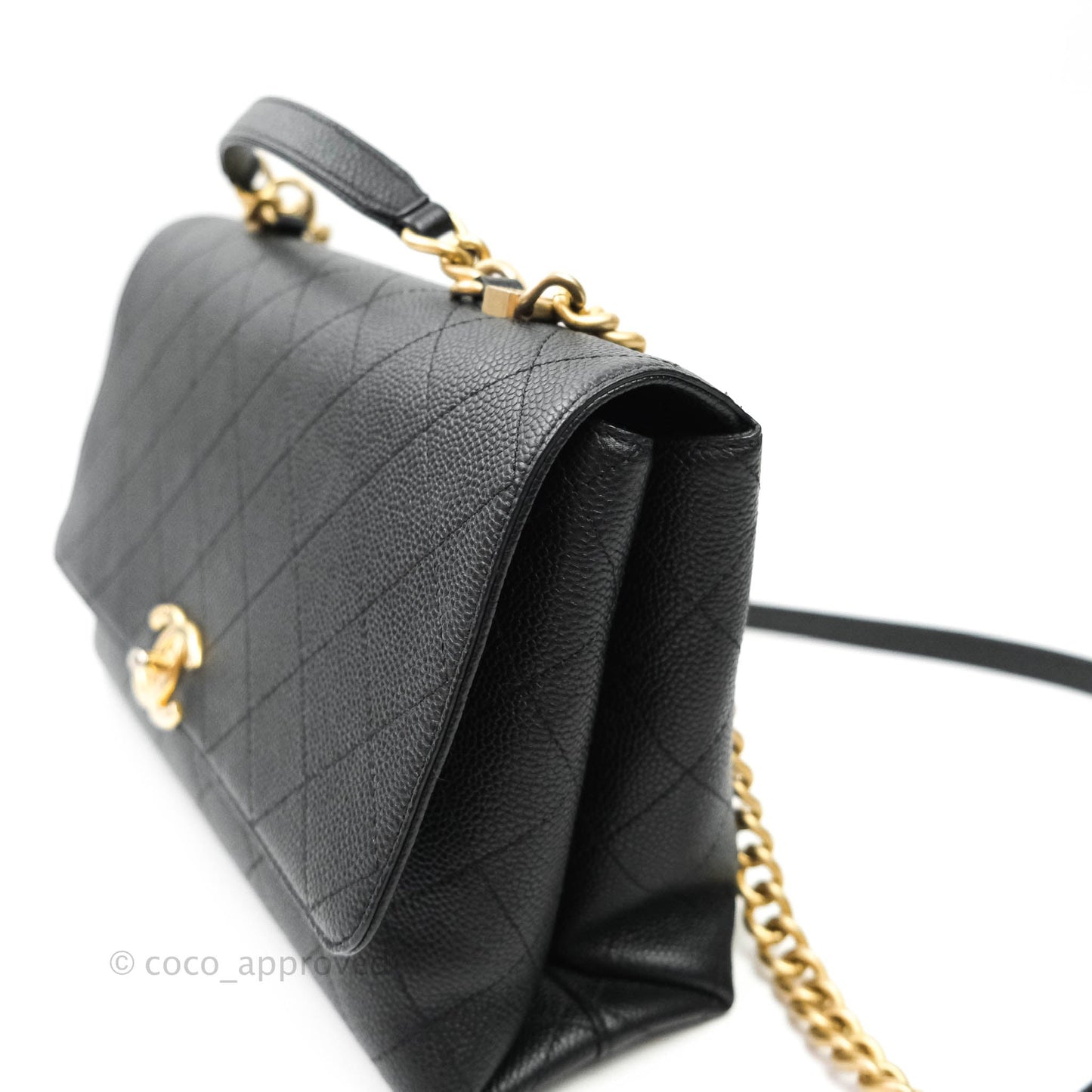 Chanel Chic Affinity Medium Grained Calfskin Black Aged Gold Hardware
