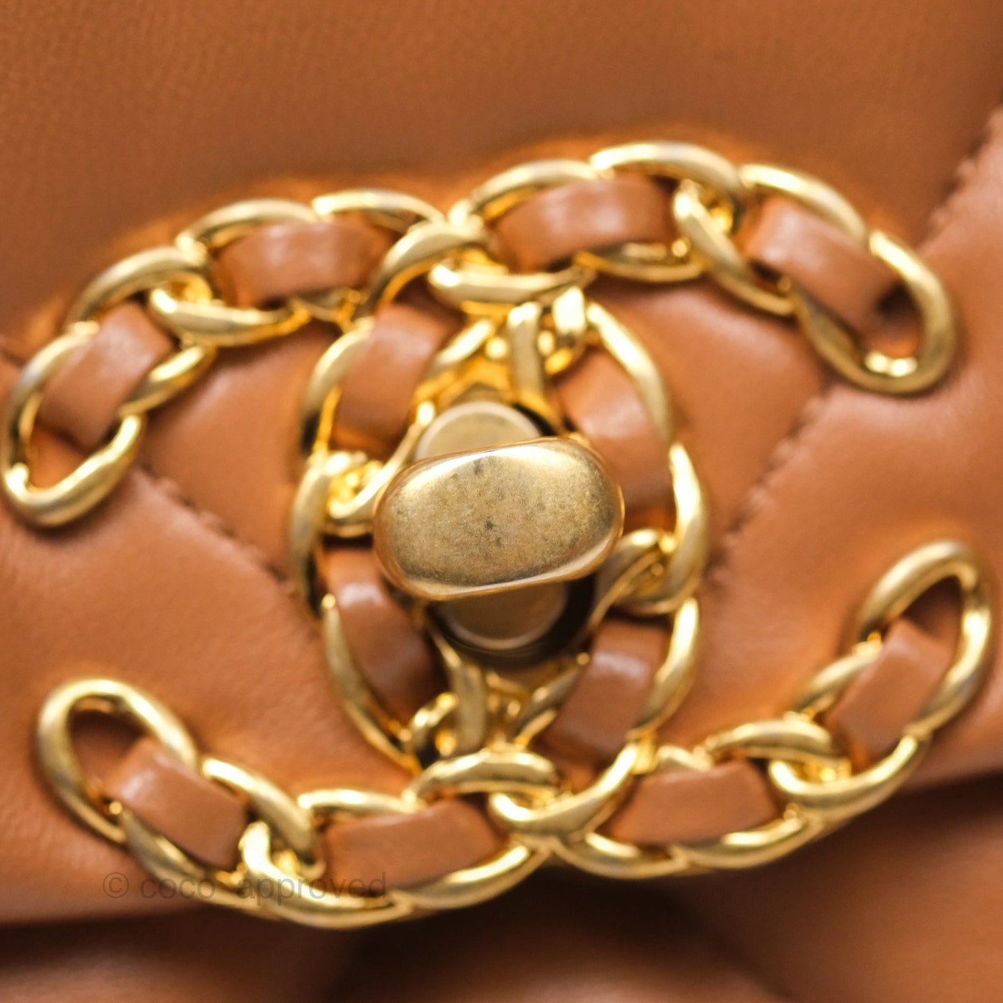 Chanel 19 Small Caramel Brown Mixed Hardware 21A
