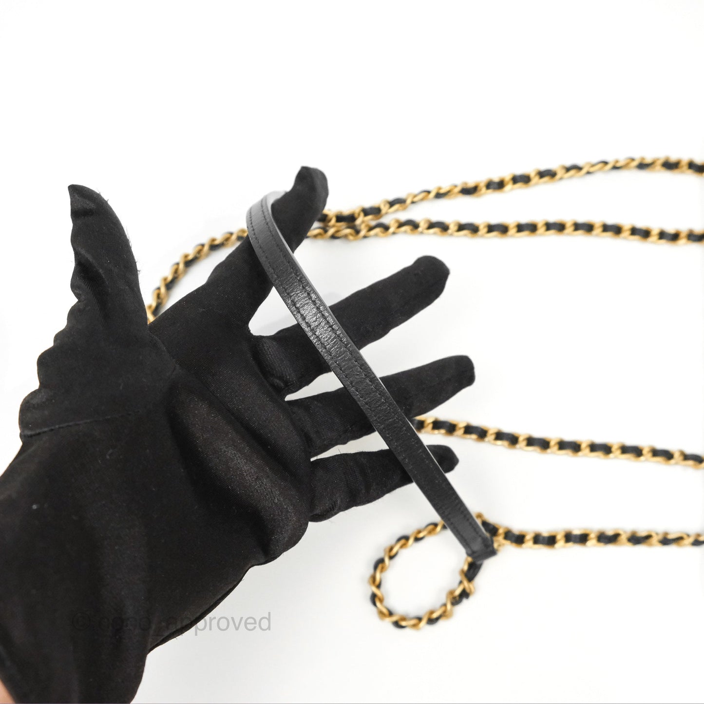 Chanel Triple Flap Bag Quilted Black Calfskin Aged Gold Hardware