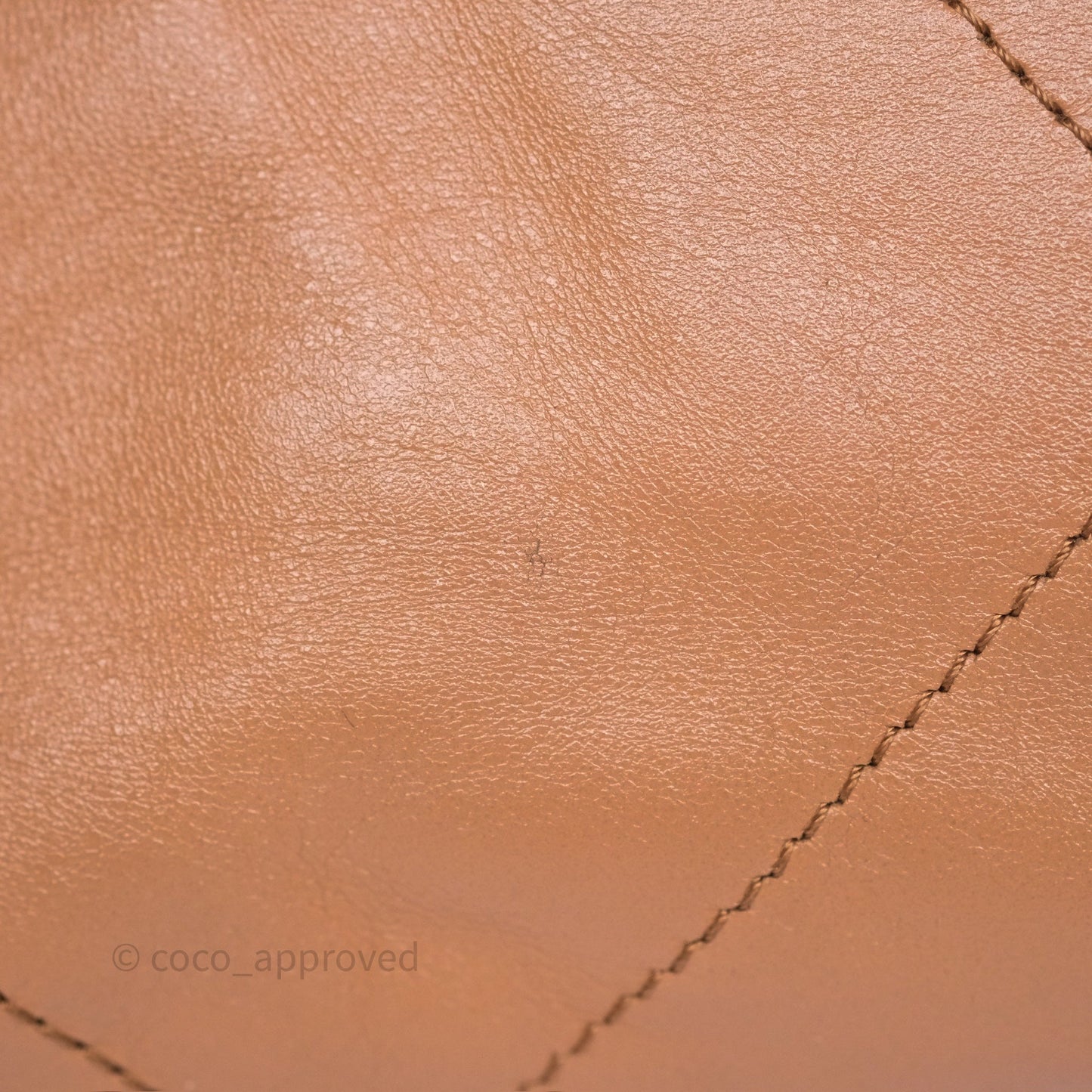 Chanel 22 Small Caramel Beige Shiny Calfskin Aged Gold Hardware