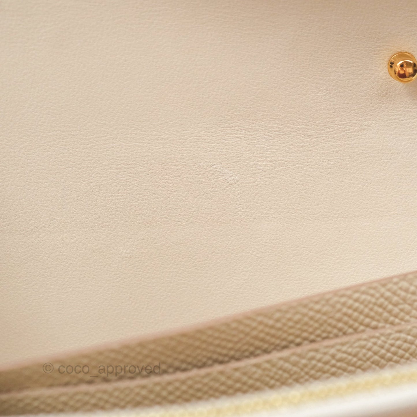 Hermès Constance Long To Go Wallet Craie 10 Epsom Gold Hardware