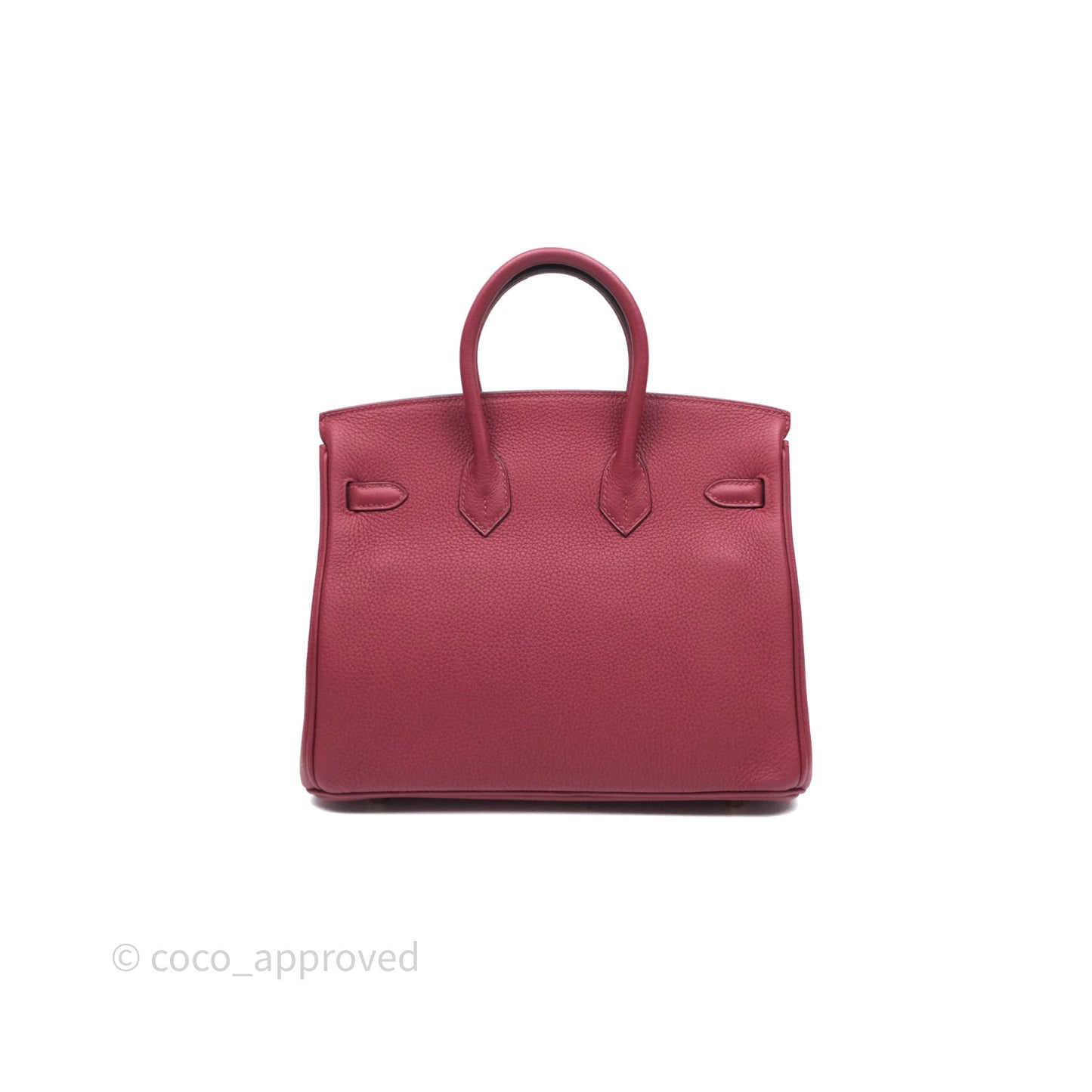 Hermès Birkin 25 Retourne Rouge Grenat Togo Gold Hardware