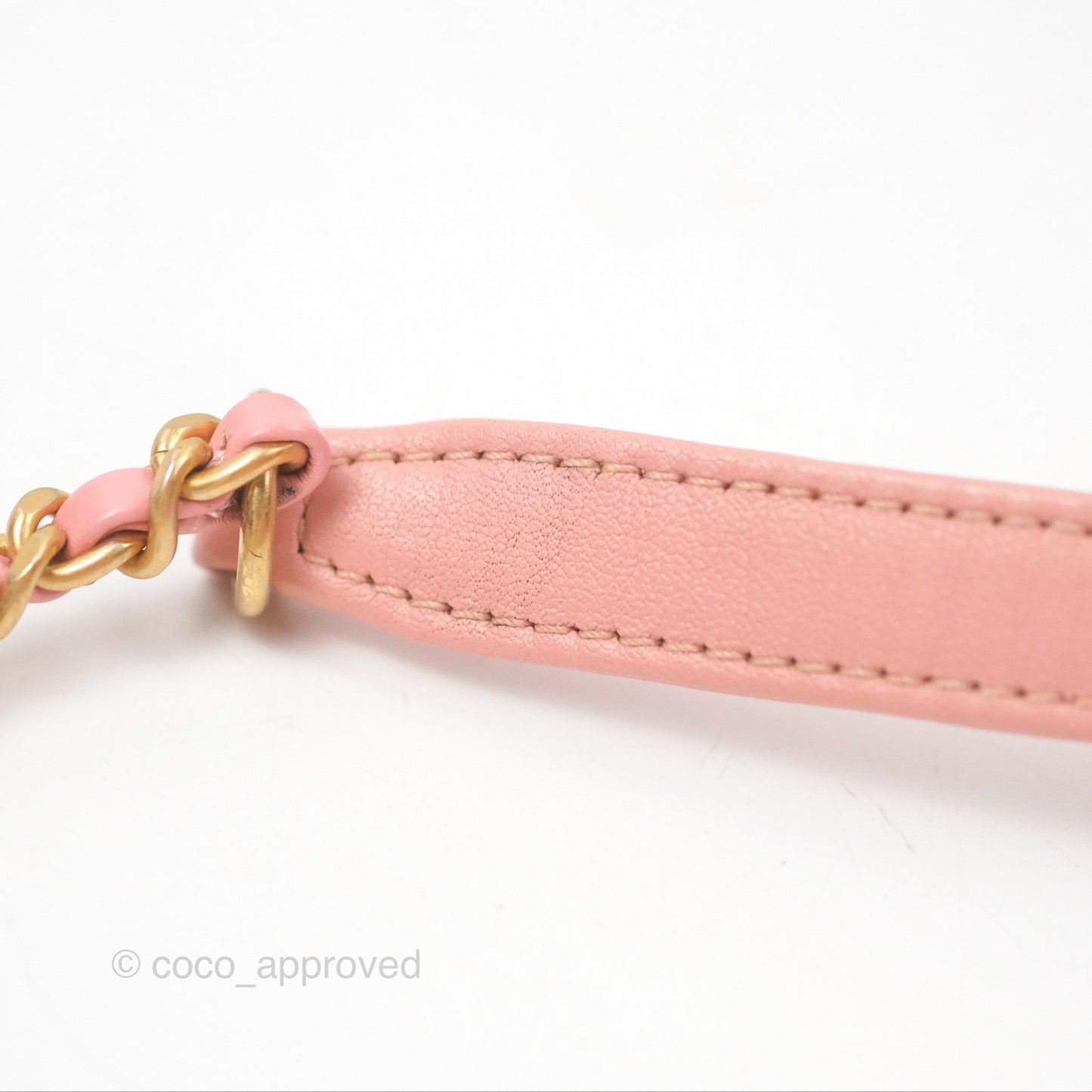 Chanel Quilted Small CC Filigree Vanity Case Dusty Pink Caviar Gold Hardware
