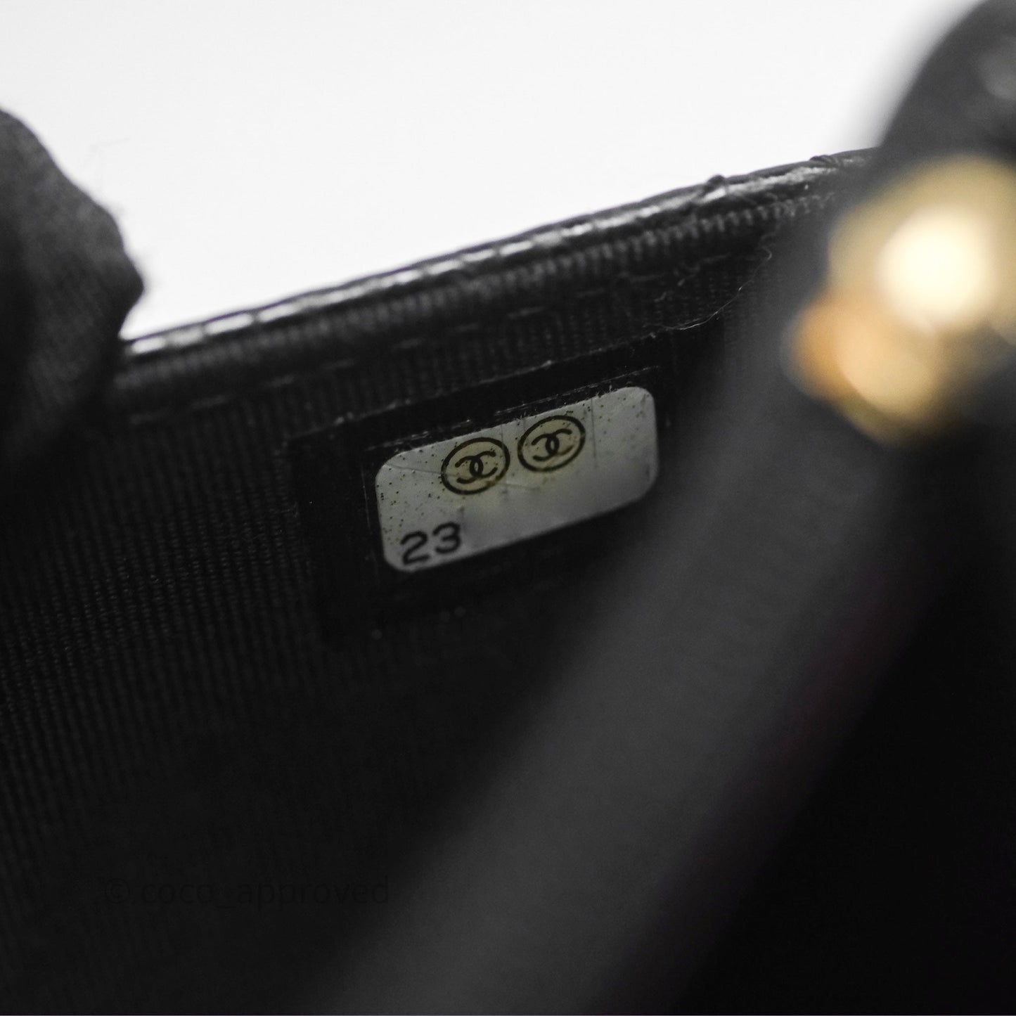 Chanel Quilted WOC Black Caviar Gold Hardware
