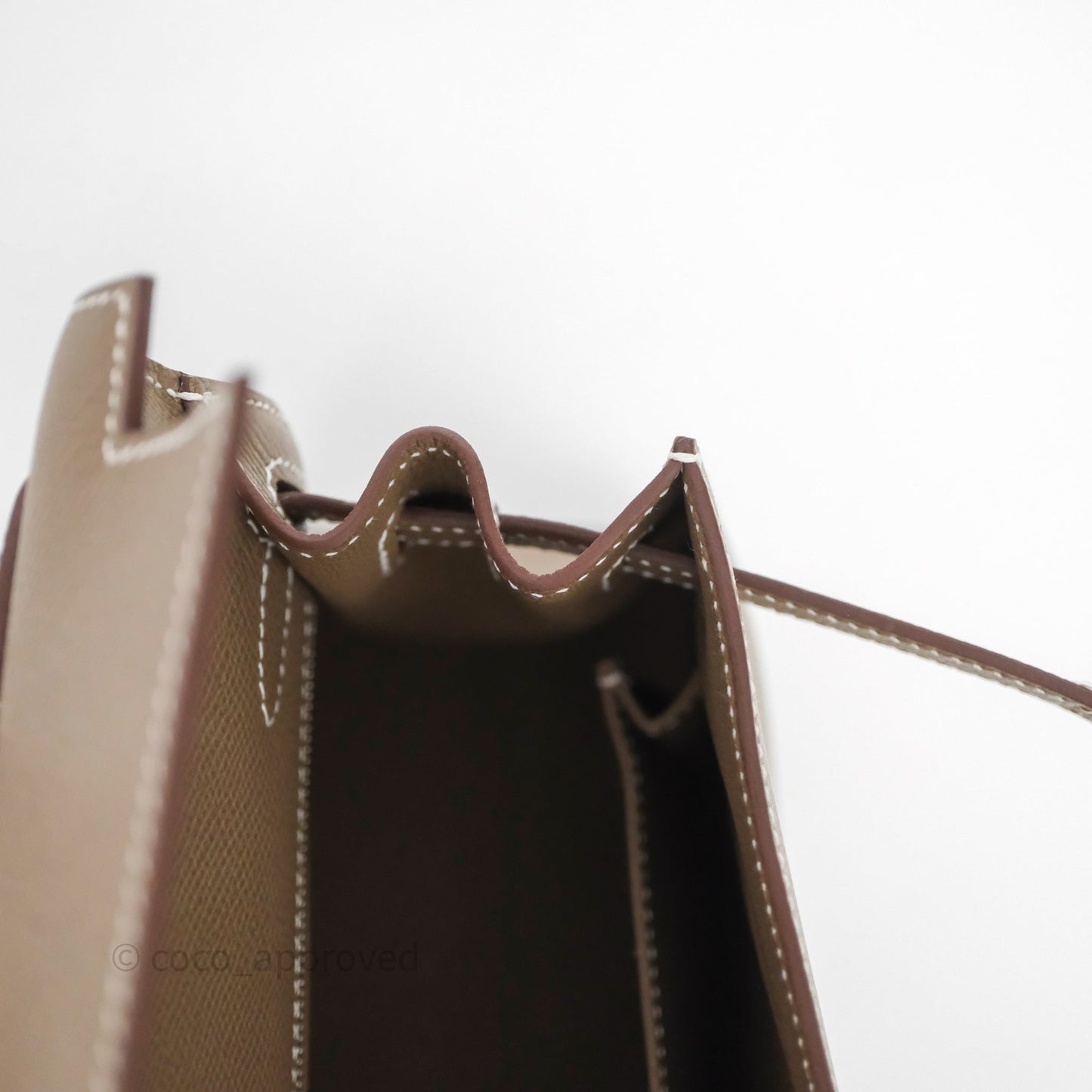 Hermes Kelly 25 Etoupe 18 Palladium Hardware