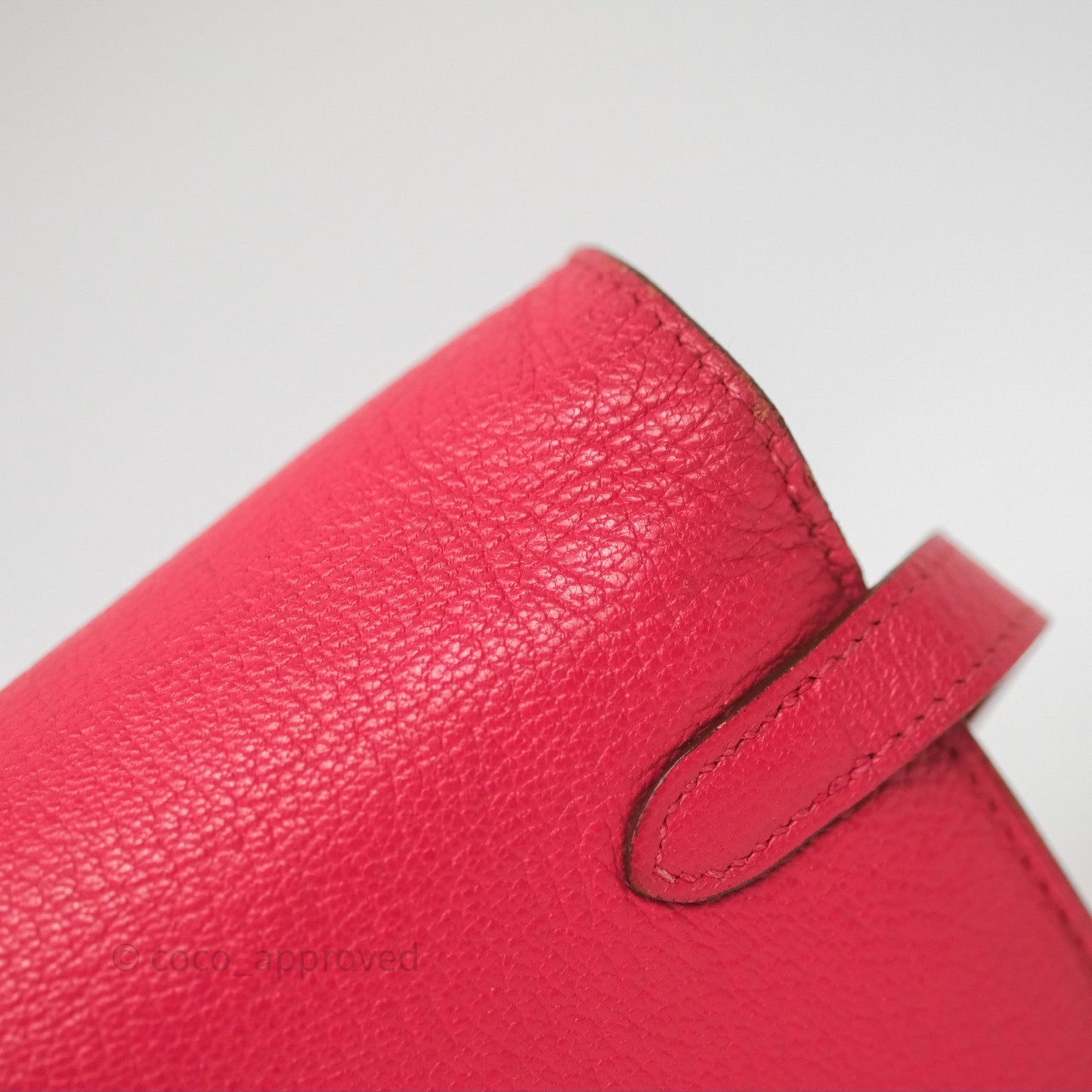 Hermès Kelly Wallet Pink Chevre Mysore Palladium Hardware