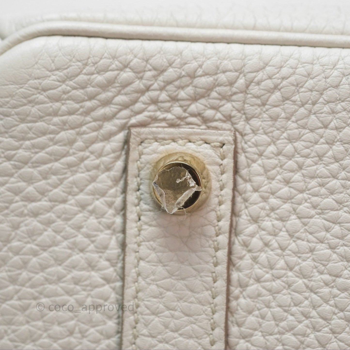 Hermès Retourne Birkin 35 Beton Togo Gold Hardware