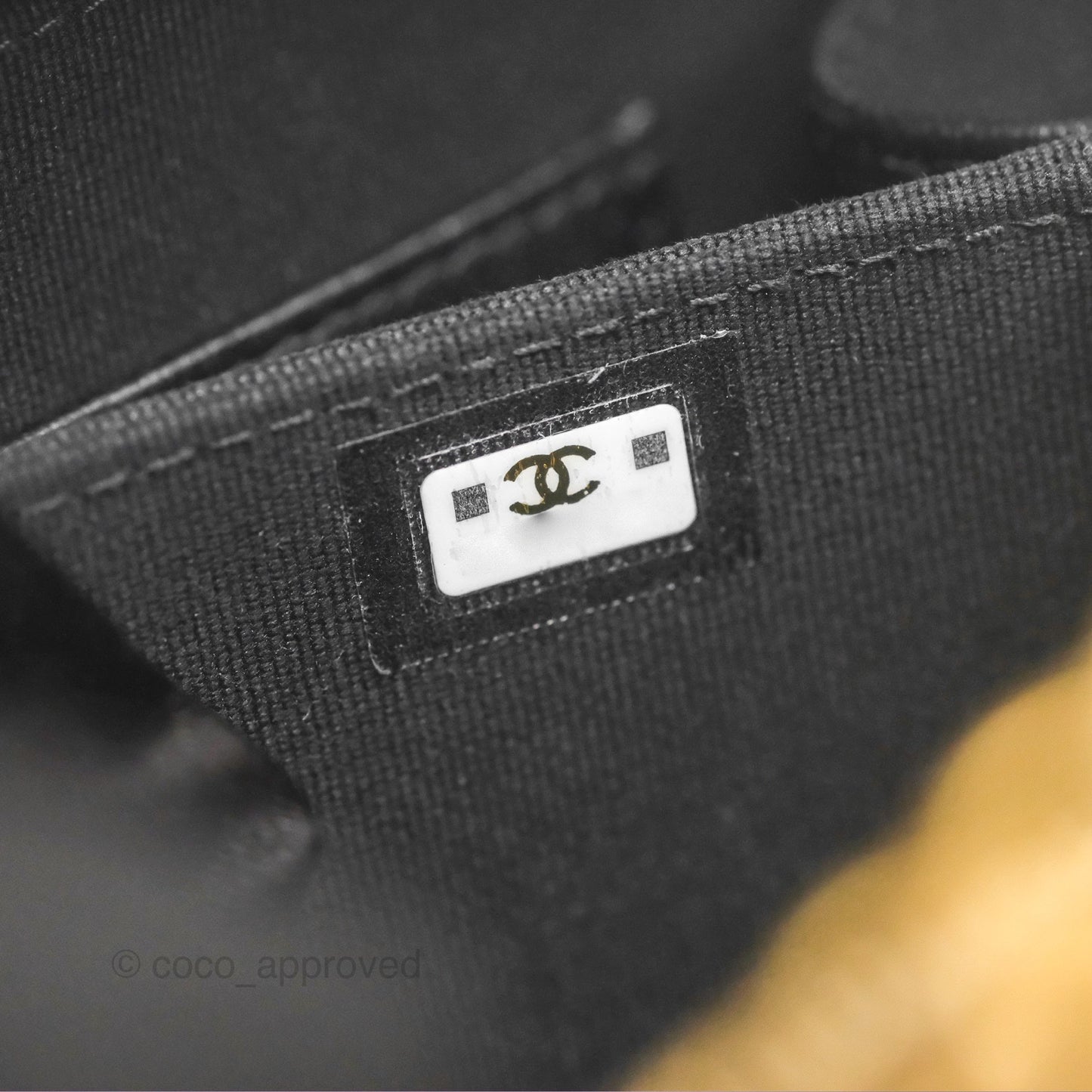 Chanel Top Handle Vanity Case Black Shiny Lambskin Aged Gold Hardware