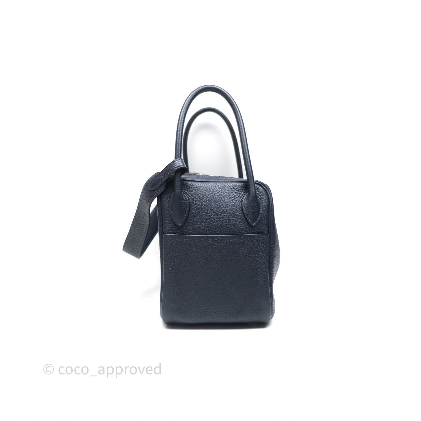 Hermès Lindy 26 Bleu Nuit 2Z Clemence Palladium Hardware