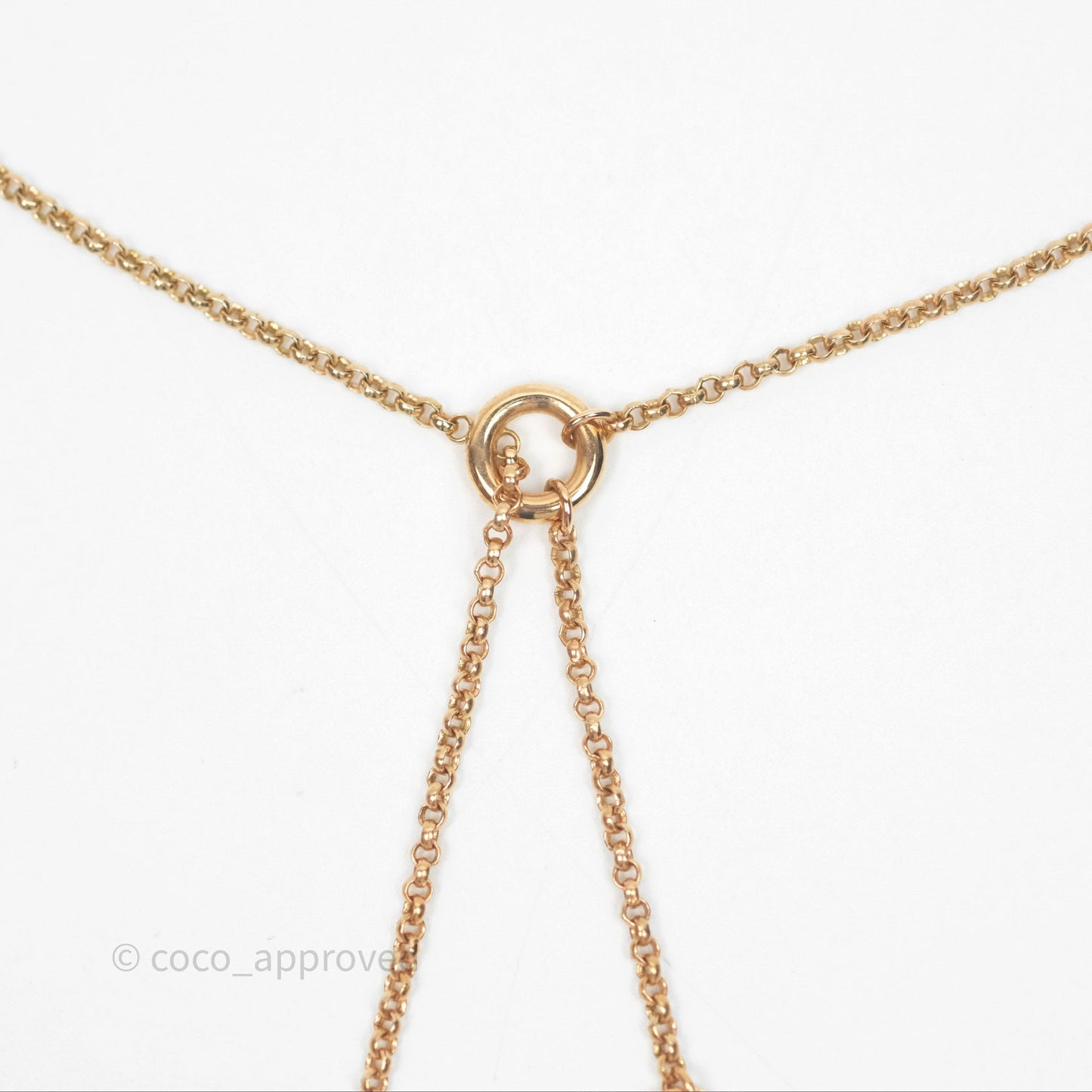 Hermès Kelly Clochette Necklace Small Model Rose Gold