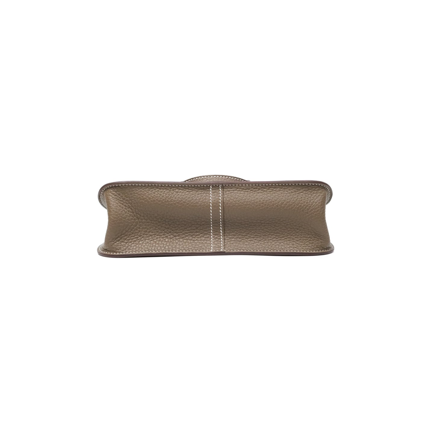 Hermès Halzan 25 Etoupe Clemence Palladium Hardware