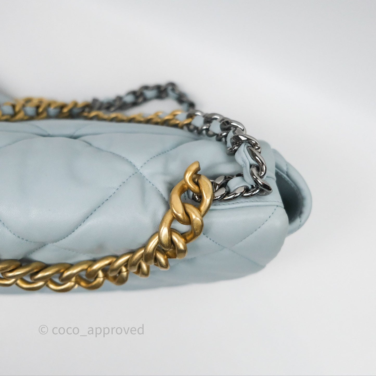 Chanel 19 Medium Blue Mixed Hardware