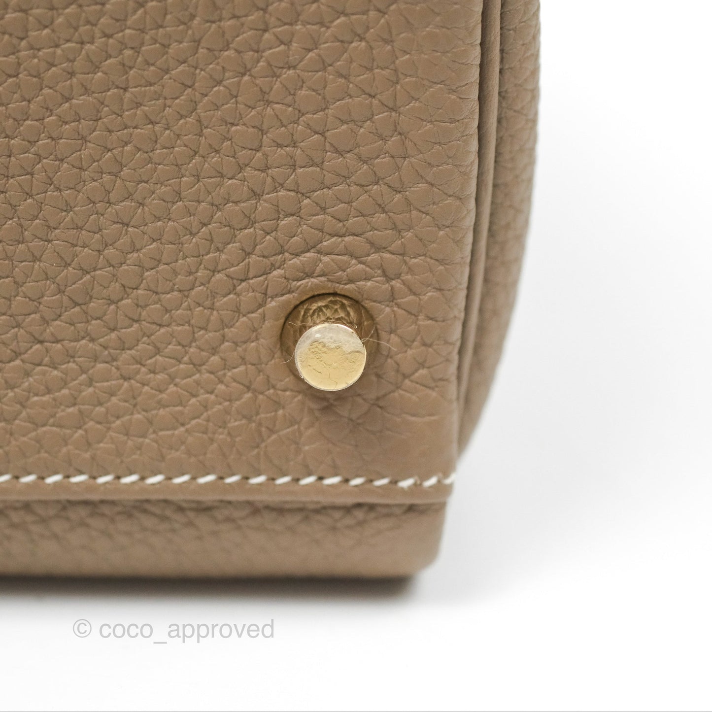 Hermès Kelly 28 Retourne Etoupe Togo Gold Hardware
