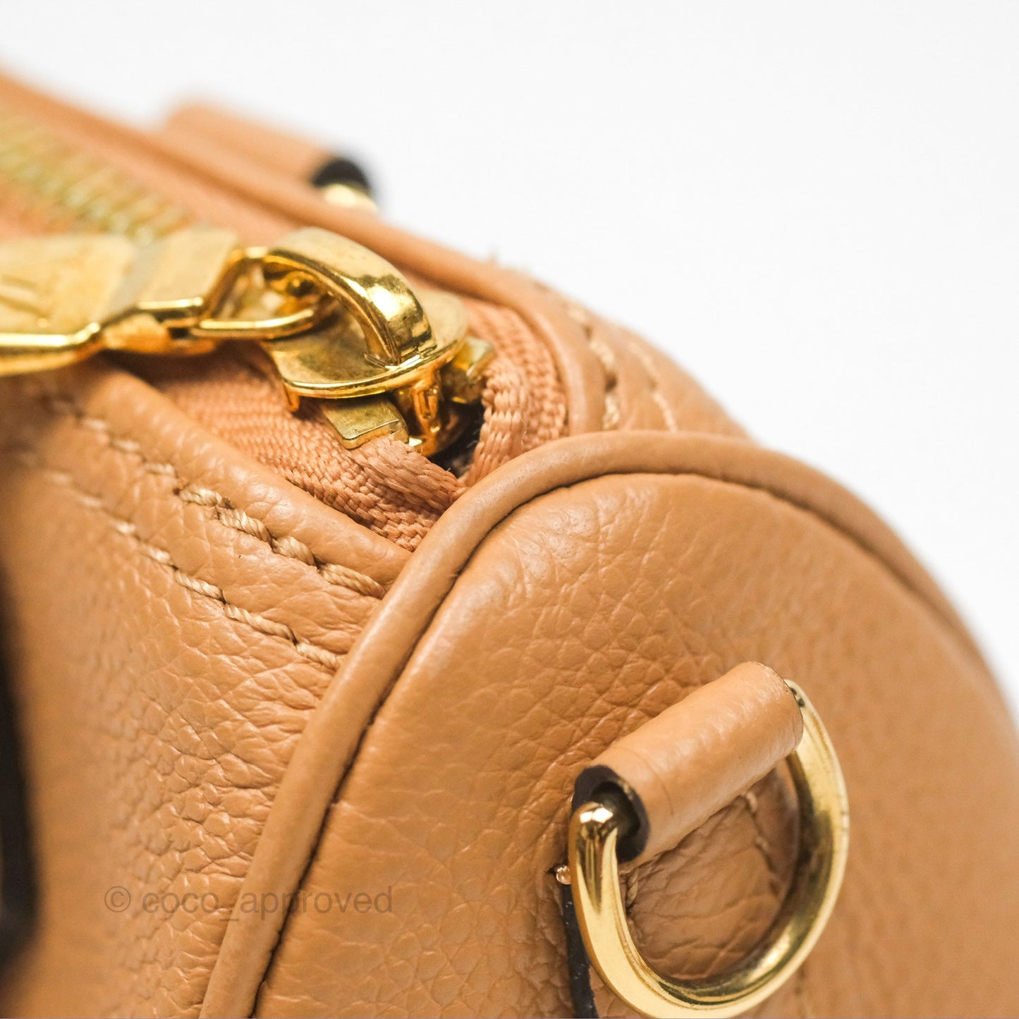 Louis Vuitton Nano Speedy Monogram Arizona Creme
